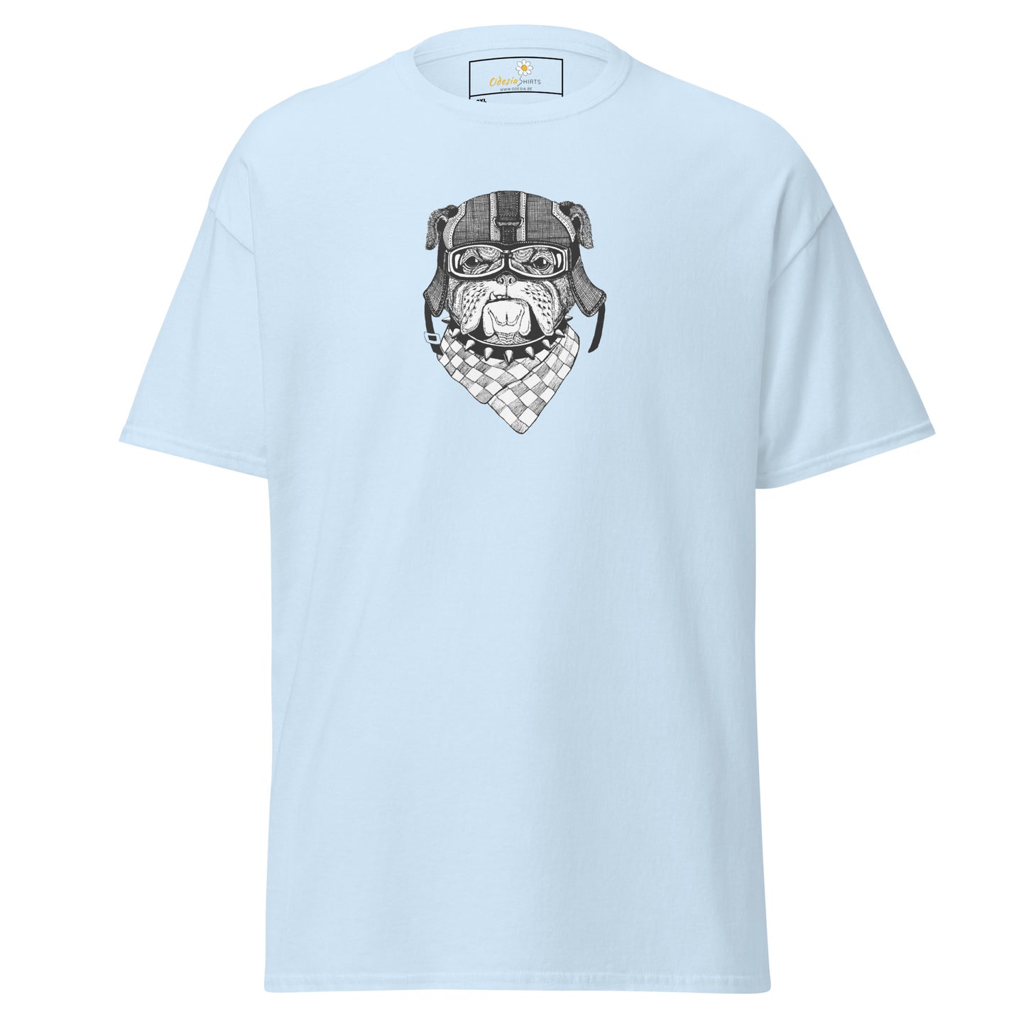 Unisex classic t-shirt - ANIMALS DOG HEAD BANDANA - BIG
