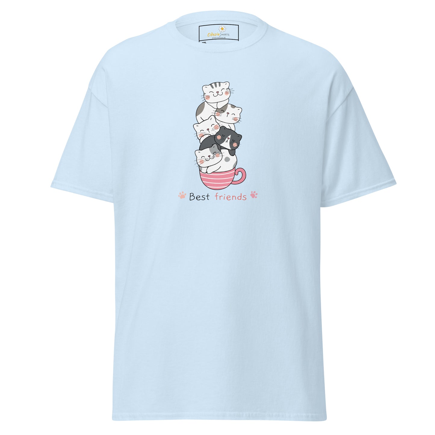 T-shirt classique unisexe - ANIMAUX CHATS DANS UNE TASSE - GRAND