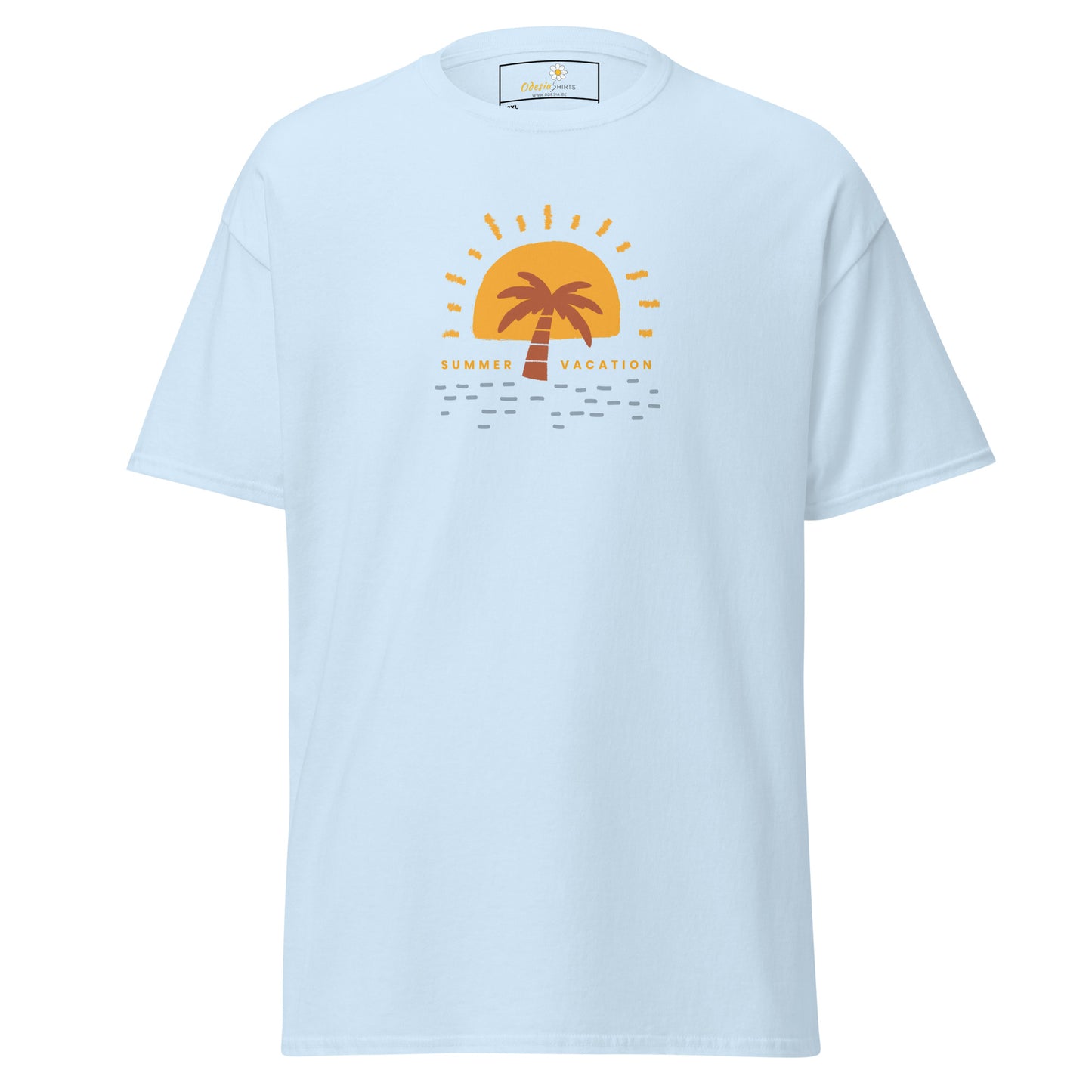 Heren klassiek t-shirt - ZOMERVAKANTIE - GROOT