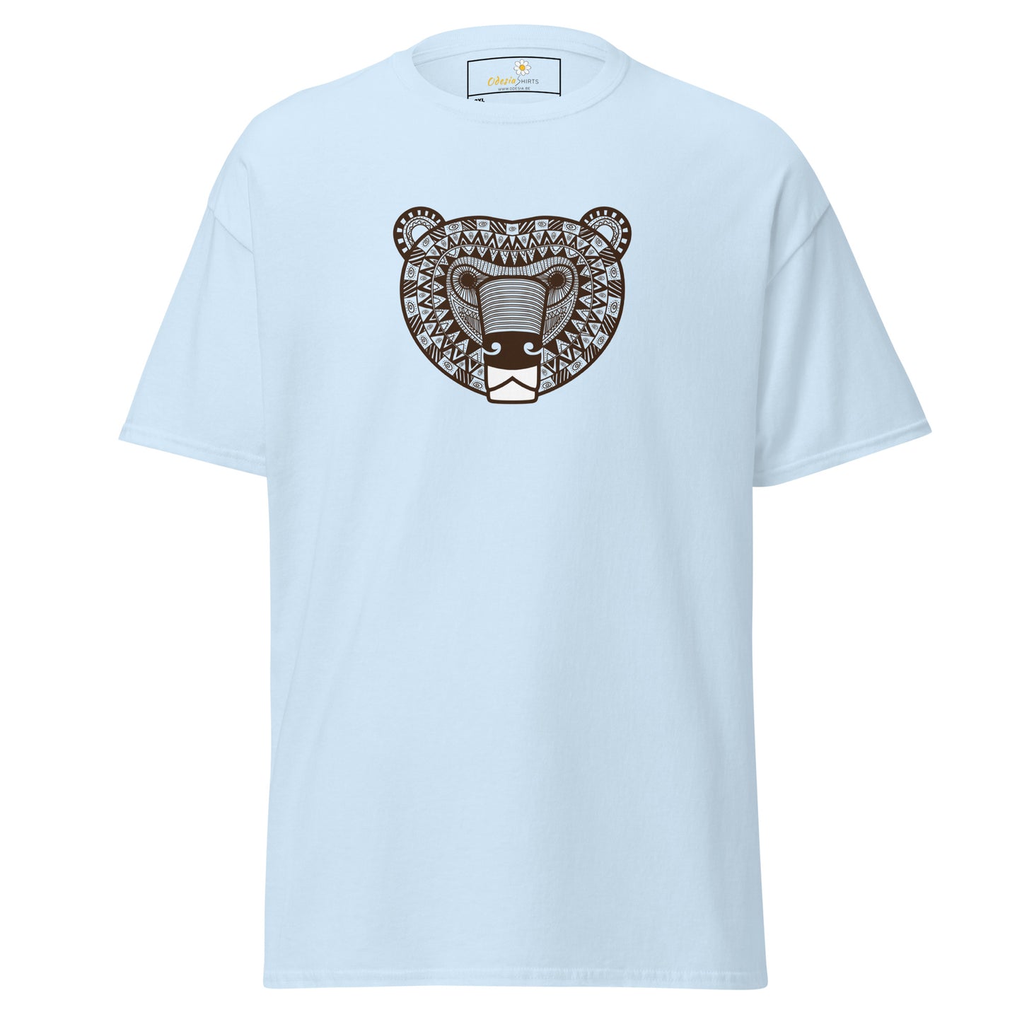 Klassiek heren t-shirt - WILDLIFE AZTECH BEAR - GROOT