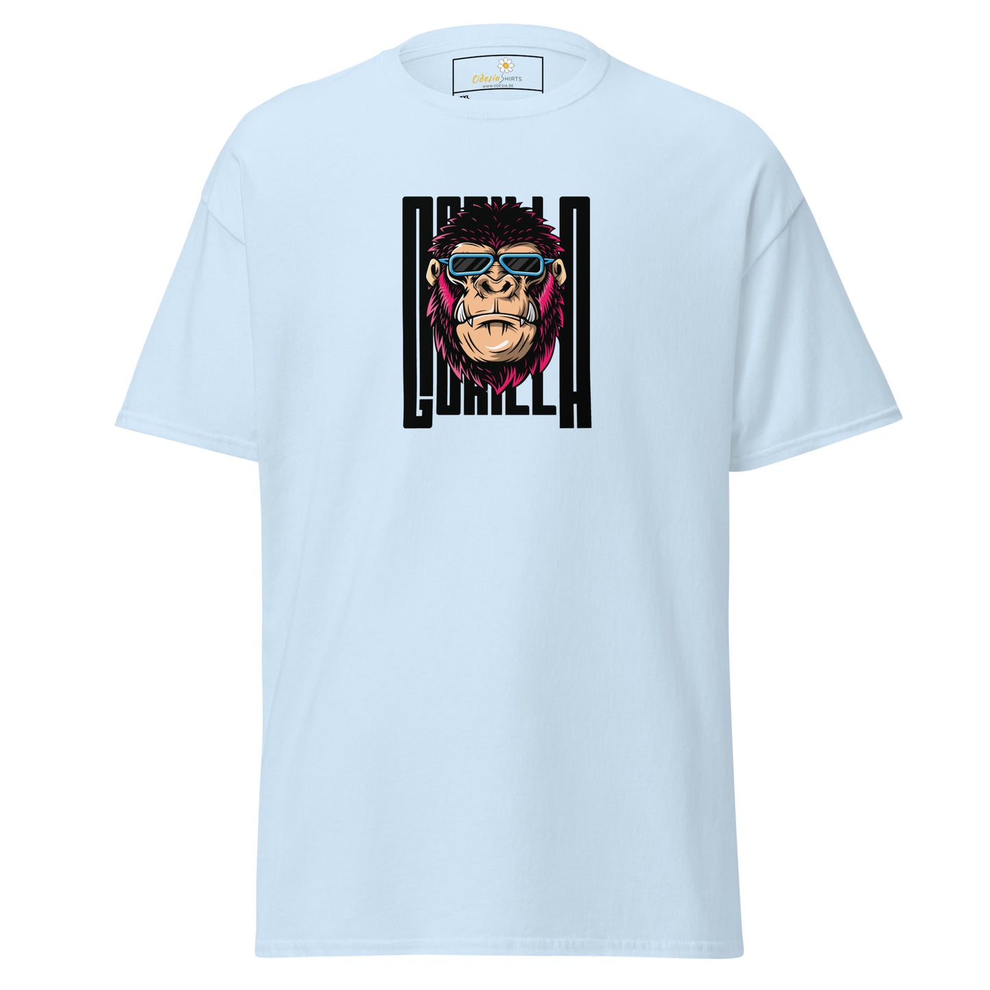 Klassiek heren t-shirt - WILDLIFE GORILLA FUN - GROOT