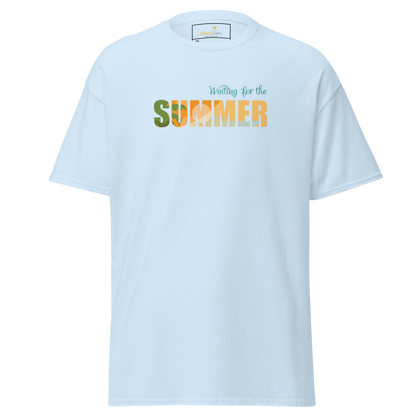 T-shirt classique pour homme - L'ÉTÉ ATTEND - GRAND