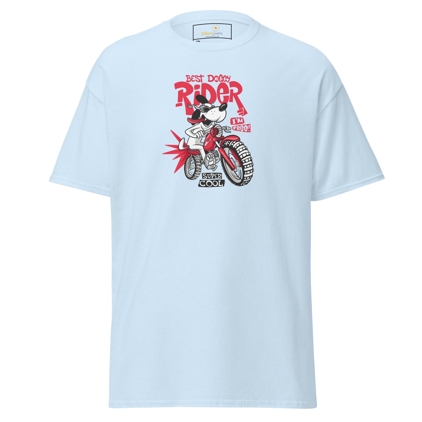 T-shirt classique pour homme - VINTAGE DOGGY RIDE - GRAND