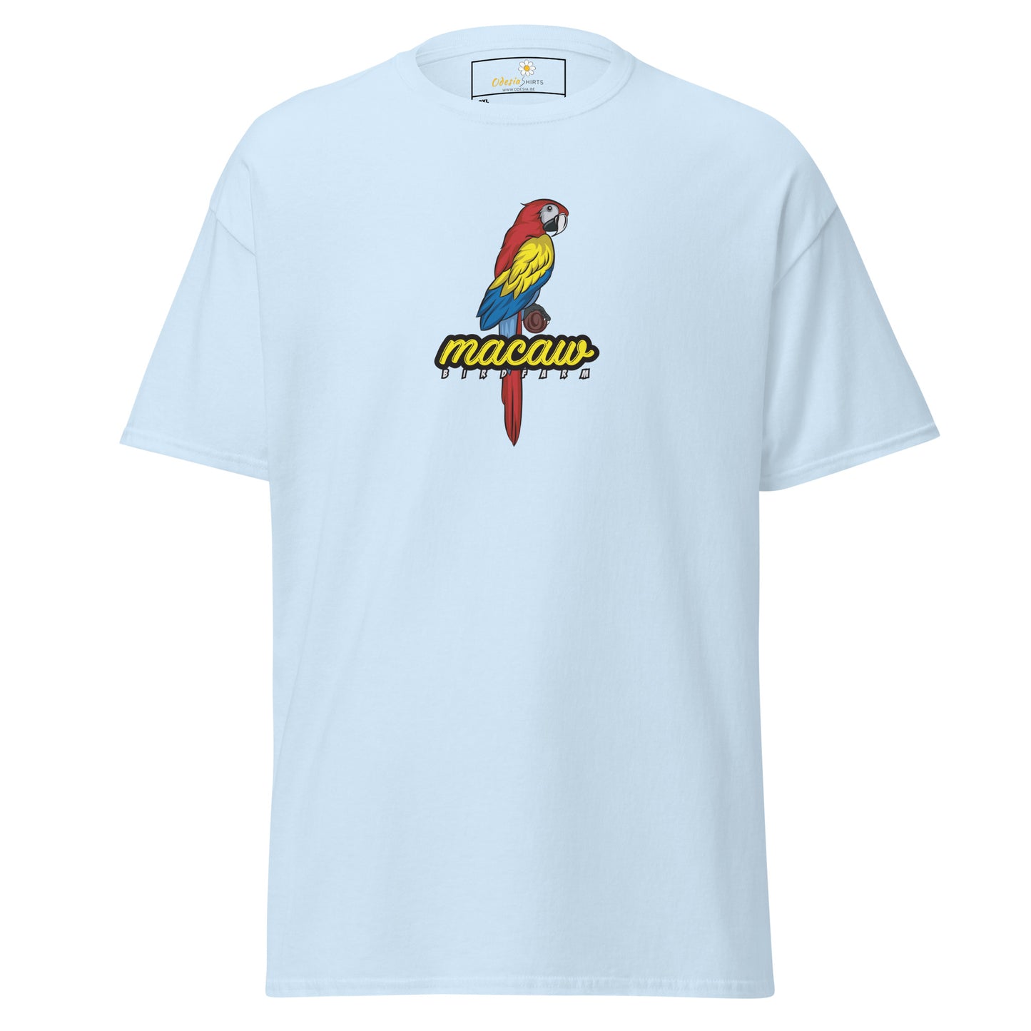 Heren klassiek t-shirt - WILDLIFE MACAW - GROOT