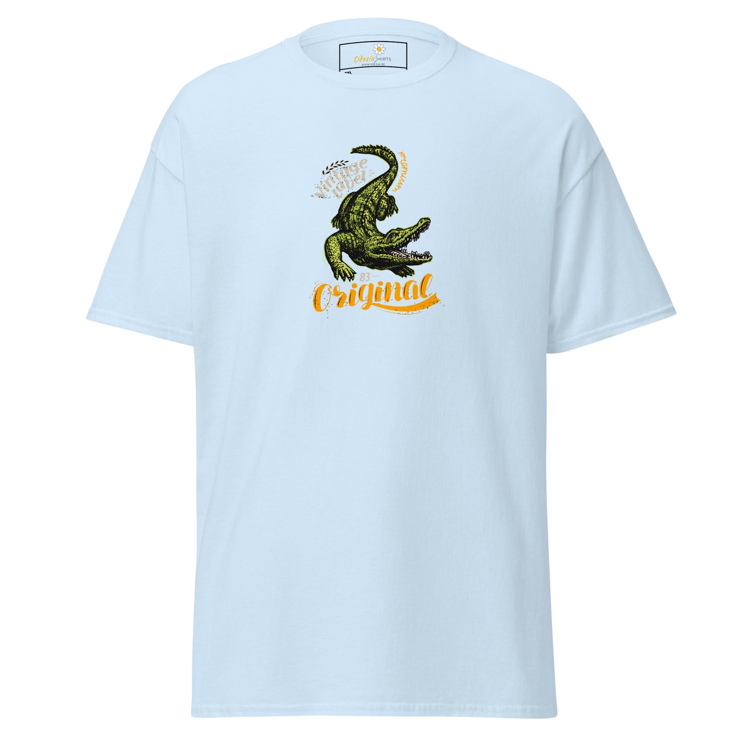 Heren klassiek t-shirt - WILDLIFE CROCODILE - GROOT