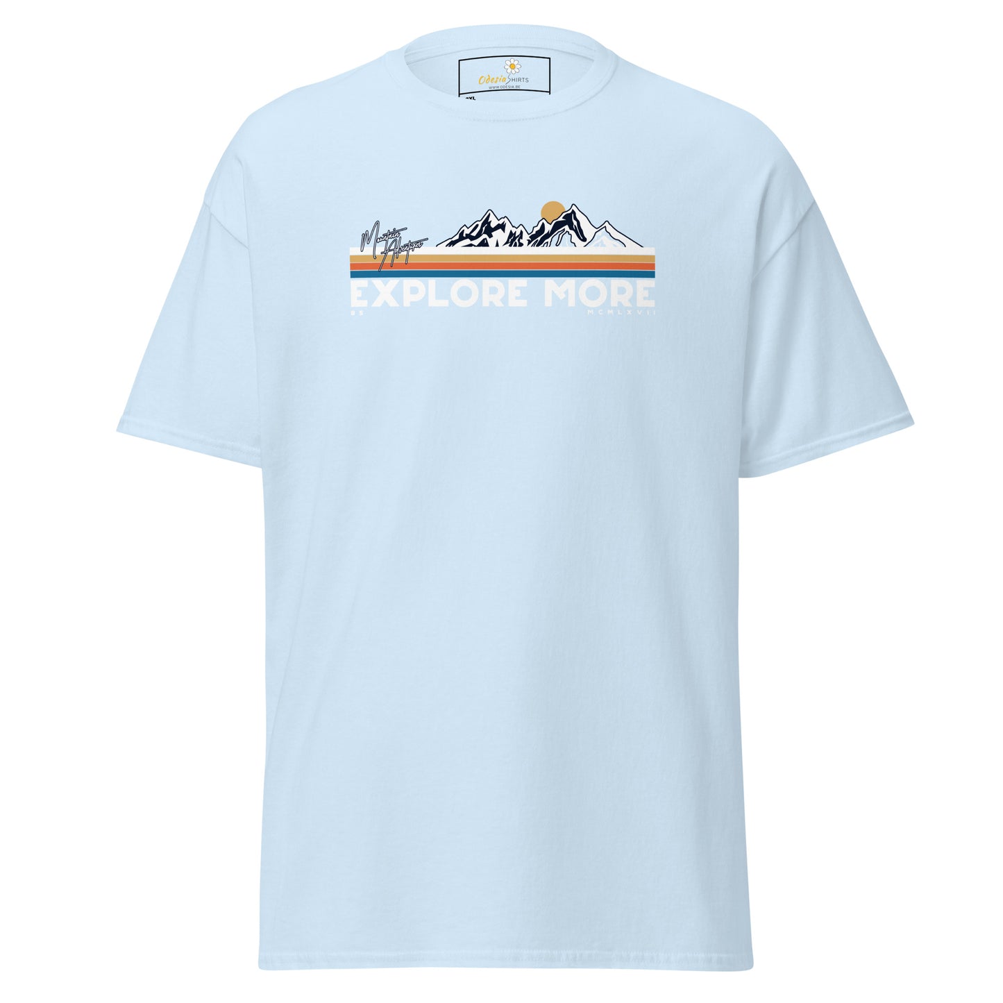 Unisex classic t-shirt - ADVENTURE EXPLORE MORE - BIG