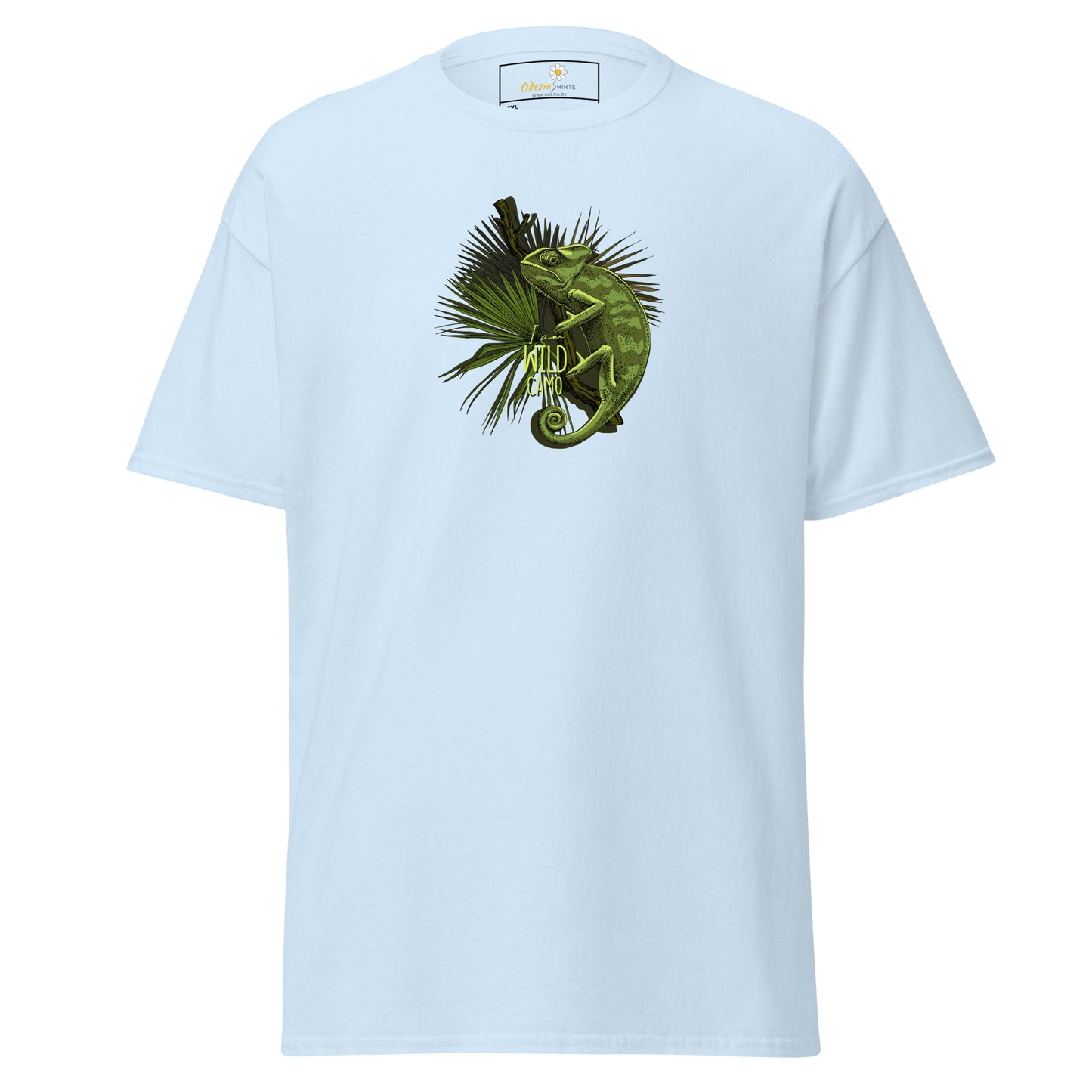Heren klassiek t-shirt - WILDLIFE CAMELEON - GROOT