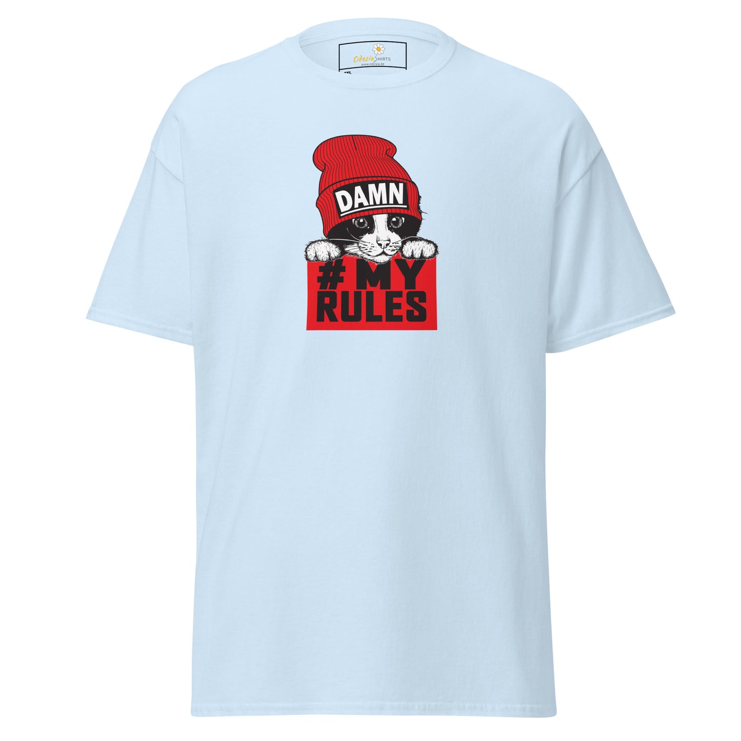 T-shirt classique unisexe - ANIMAUX AMUSANTS CHAT MES RÈGLES - GRAND