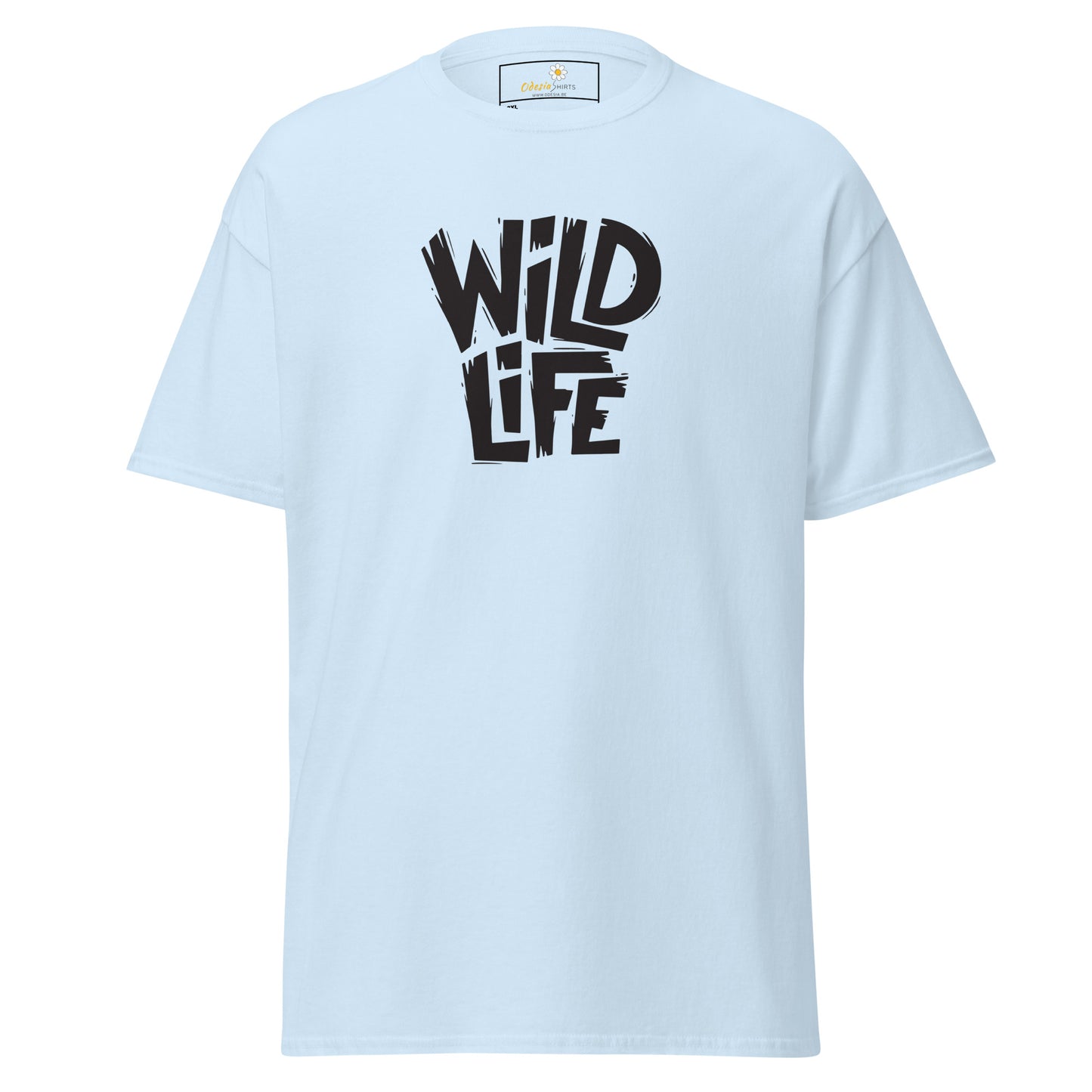 T-shirt classique pour homme - TEXT WILD LIFE - GRAND
