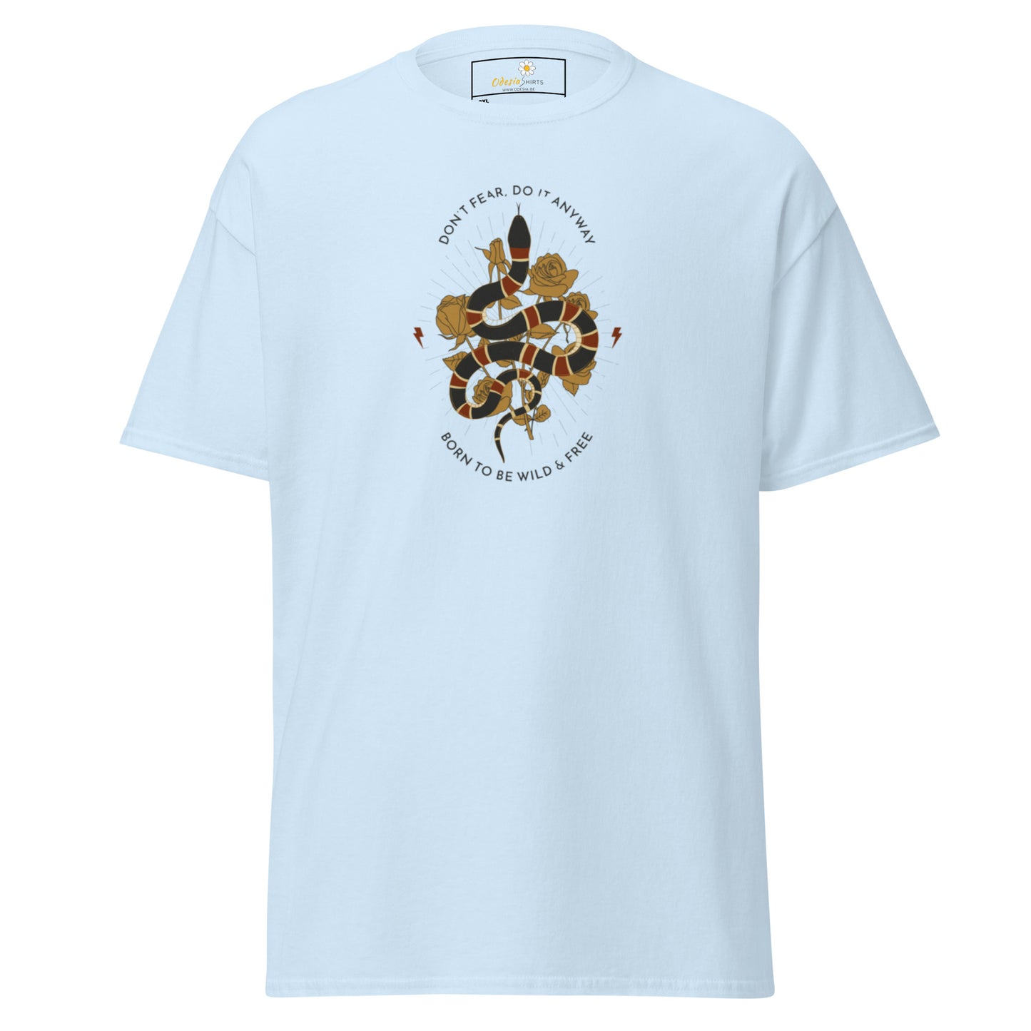 Klassiek heren t-shirt - WILDLIFE SNAKE TO BE WILD - GROOT