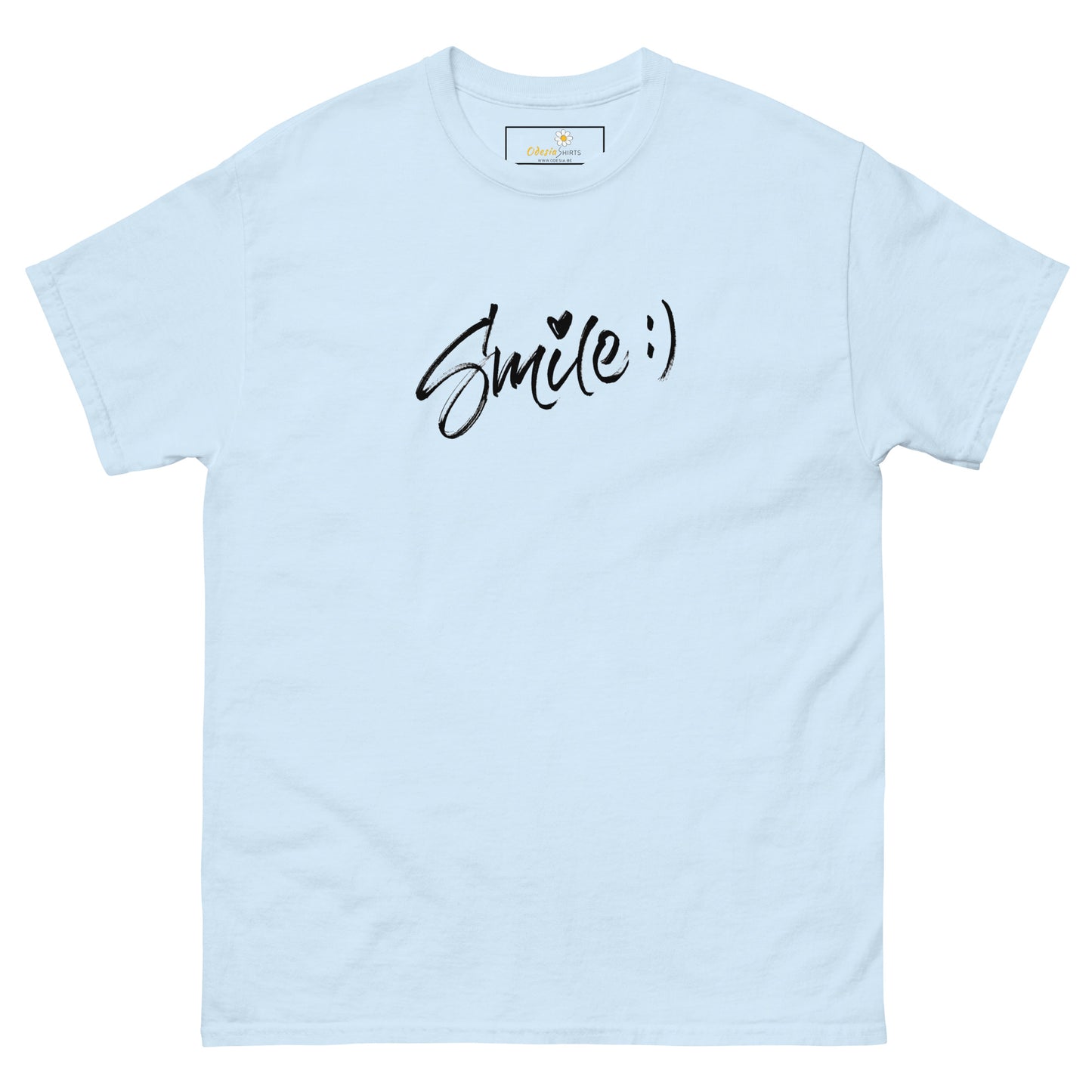 T-shirt classique pour homme - TEXT SMILE - BIG