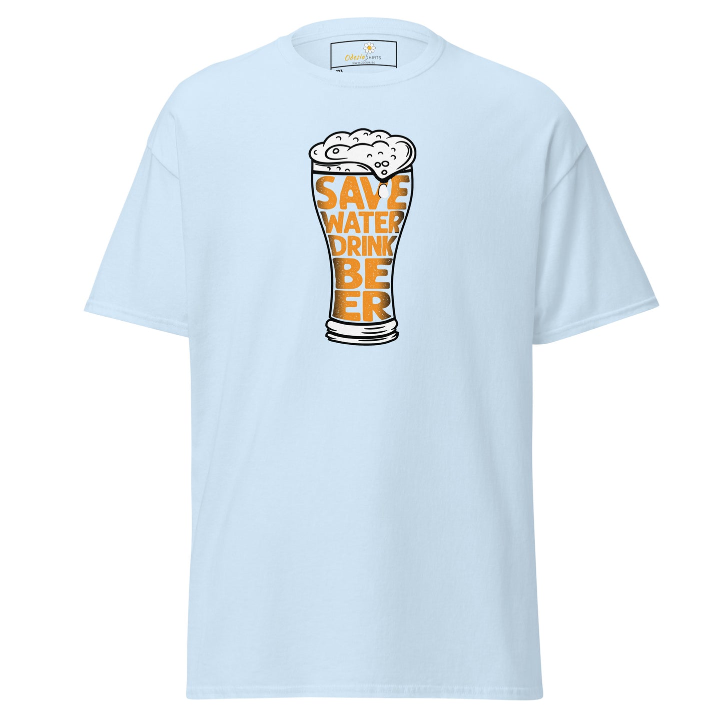 Unisex klassiek t-shirt - FUN SAVE WATER DRINK BEER - GROOT