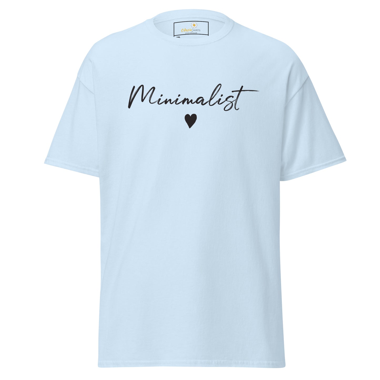 T-shirt classique pour homme - Texte minimaliste - Grand