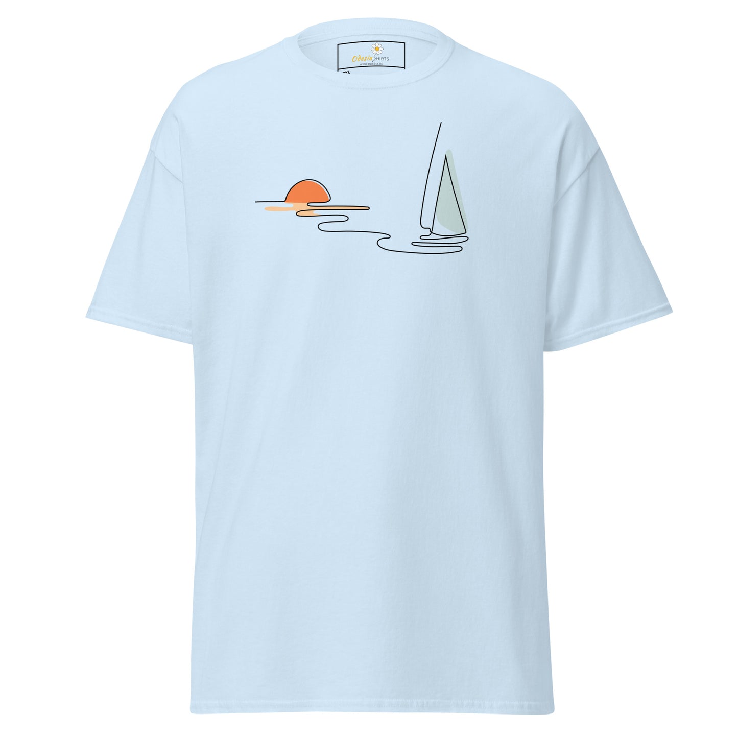 T-shirts classiques pour hommes - NATURE LINE SUNSE5T BOAT - BIG