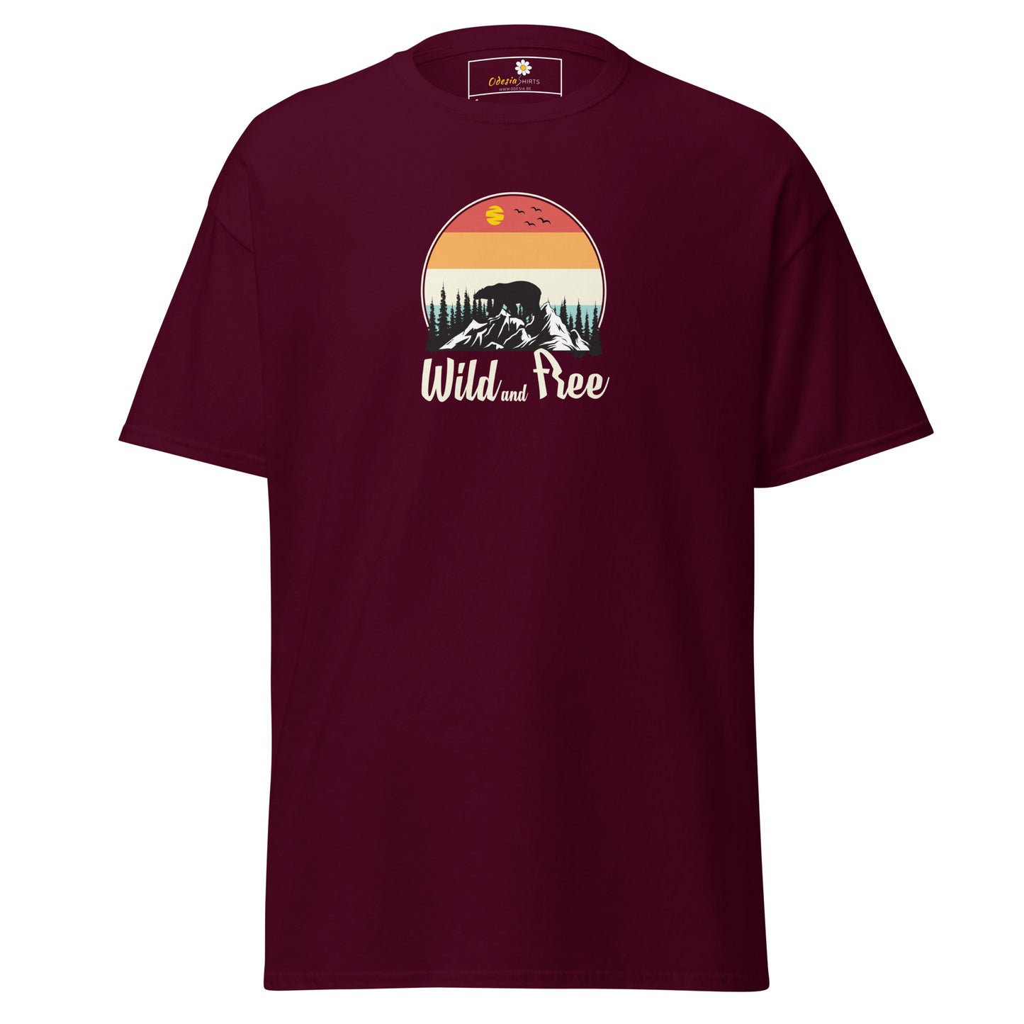 Unisex classic t-shirt - ADVENTURE WILD AND FREE - REGULAR