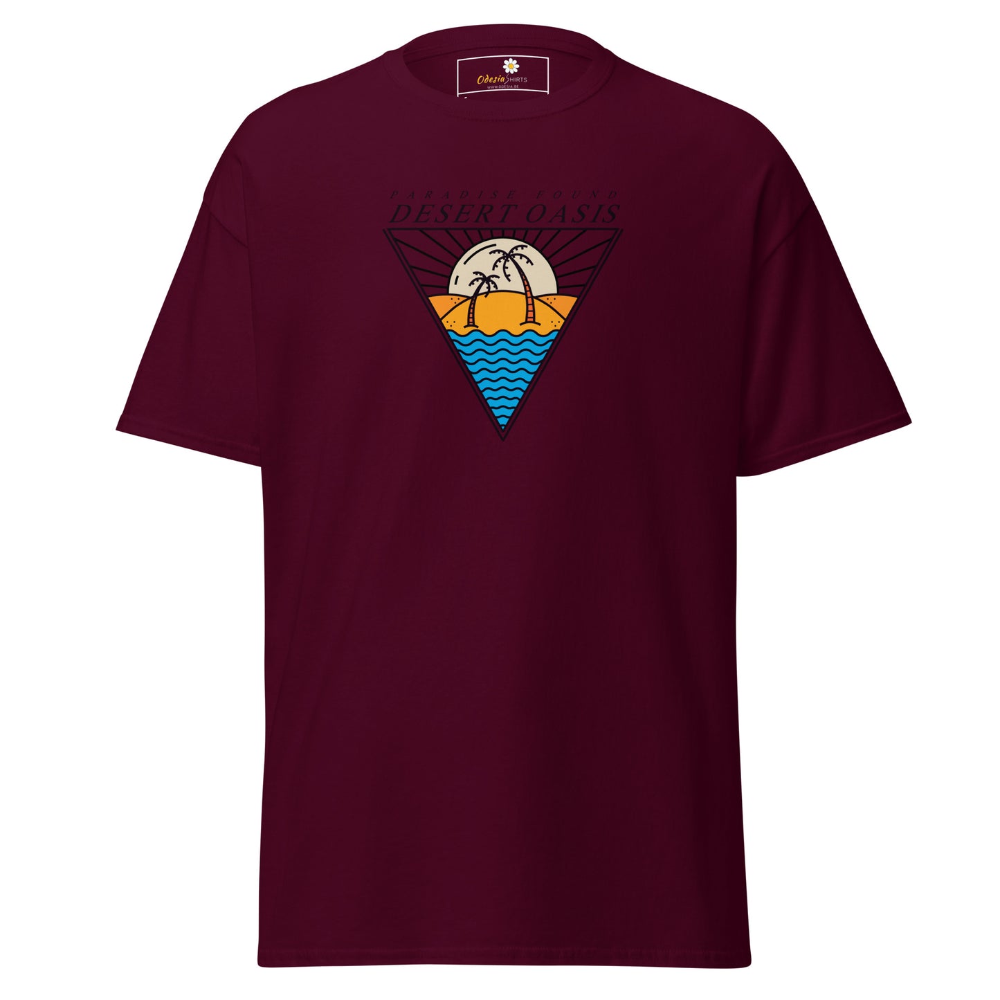 Heren klassiek t-shirt - SUMMER DESERT OASIS - REGULAR