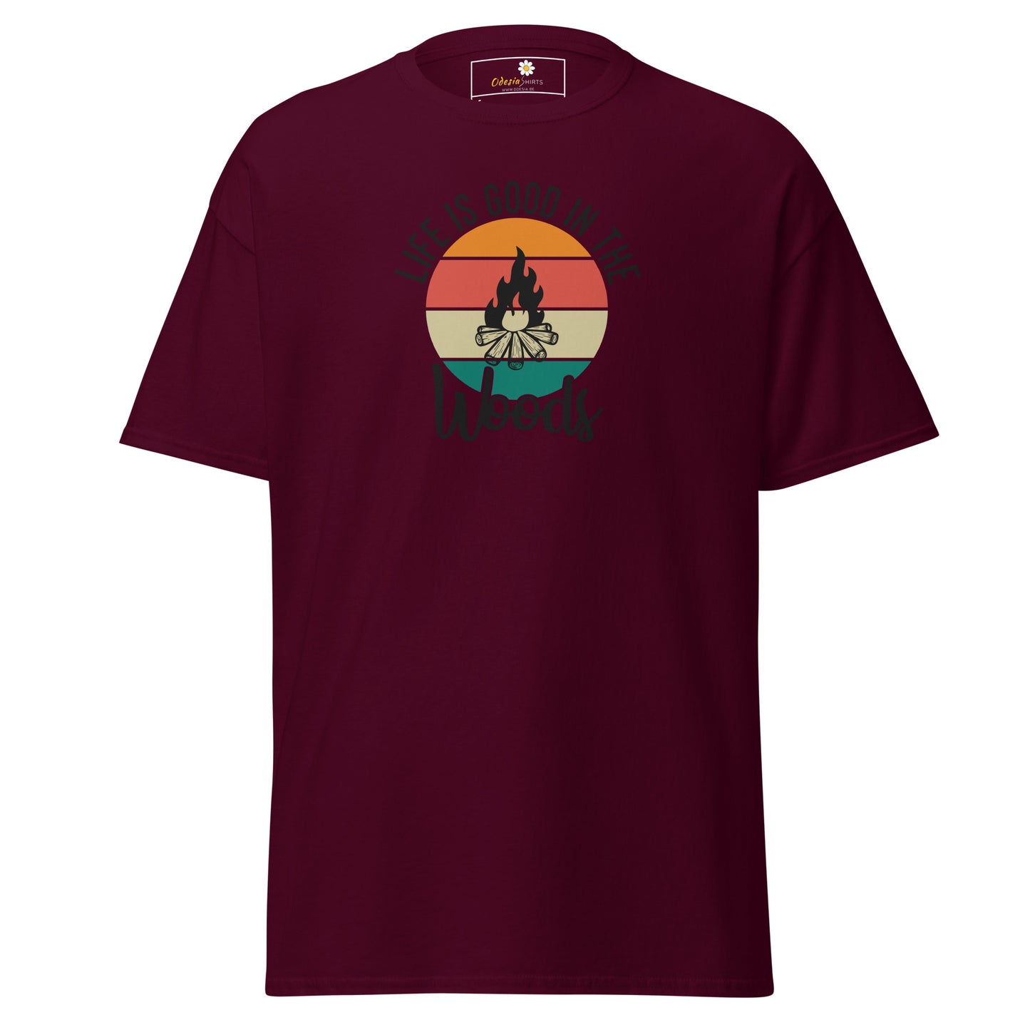 Unisex classic t-shirt - ADVENTURE LIFE GOOD IN WOODS - REGULAR
