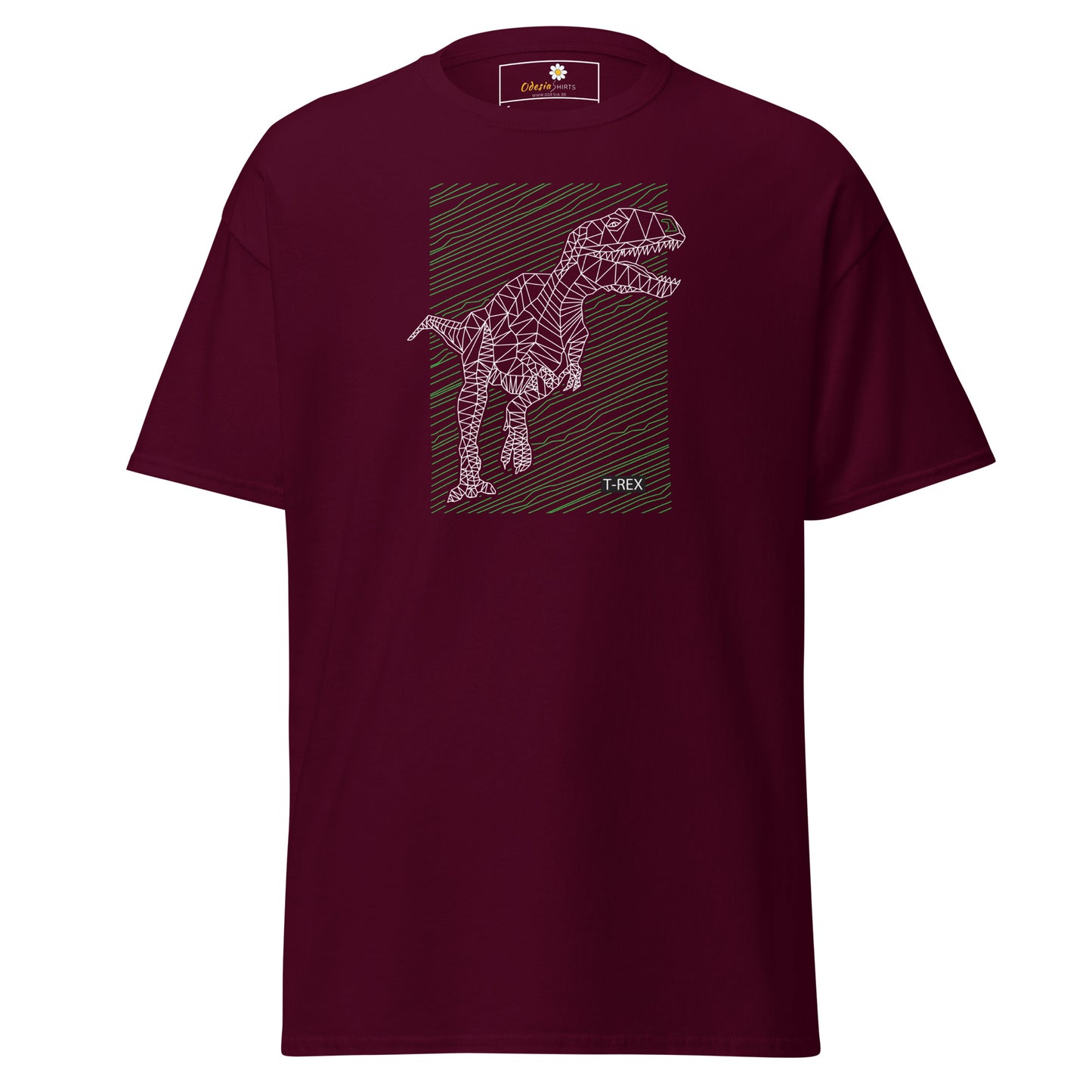 Heren klassiek t-shirt - WILD LIFE TREX DINOSAURUS - REGULAR