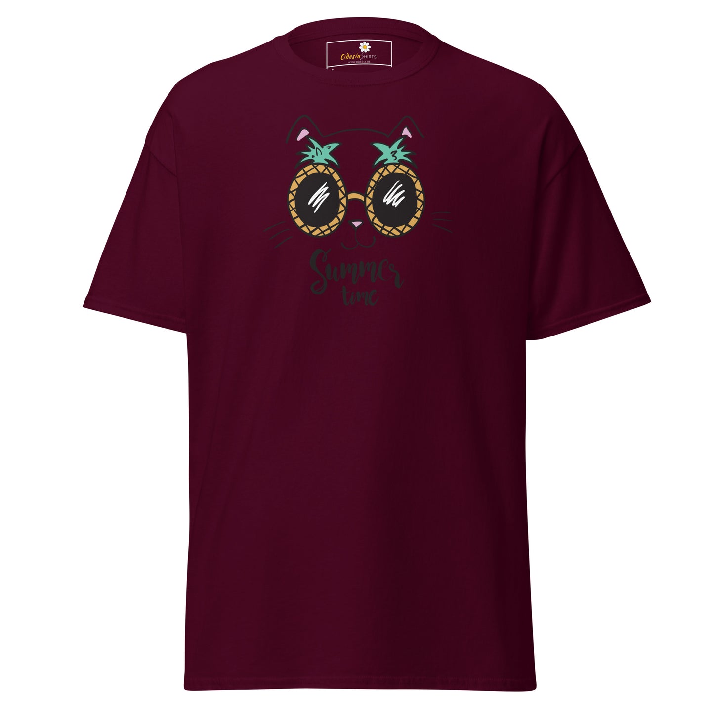 T-shirt classique unisexe - ANIMAUX ANANAS CHAT - RÉGULIER