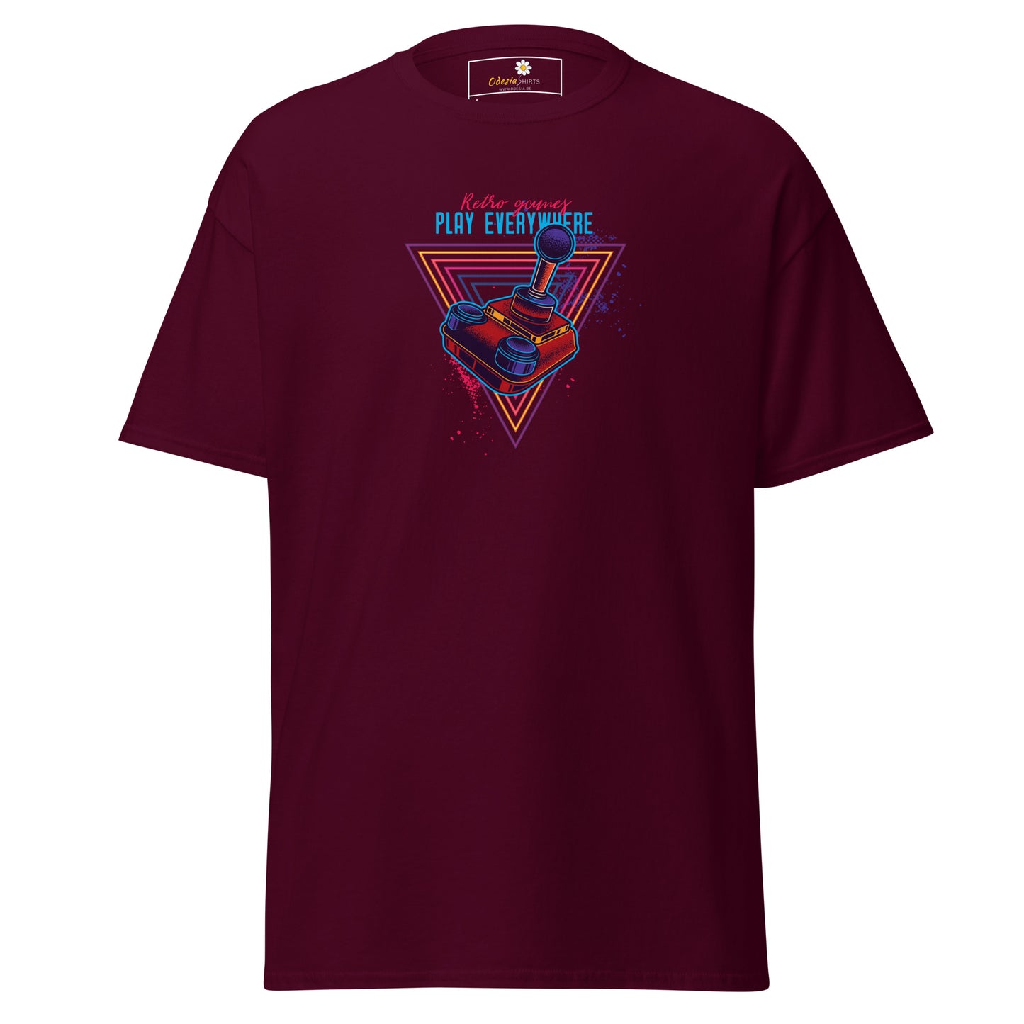 Unisex classic t-shirt - GAMERS PLAY EVERYWHERE JOYSTICK - REGULAR