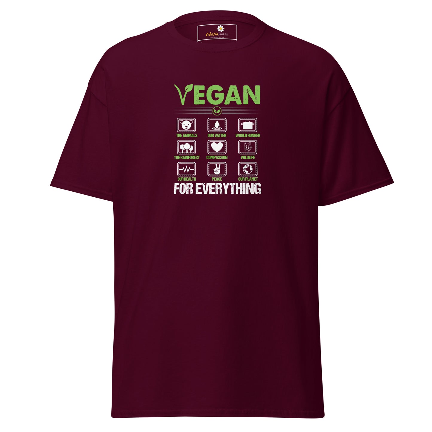 Unisex classic t-shirt - VEGAN FOR EVERYTHING - REGULAR
