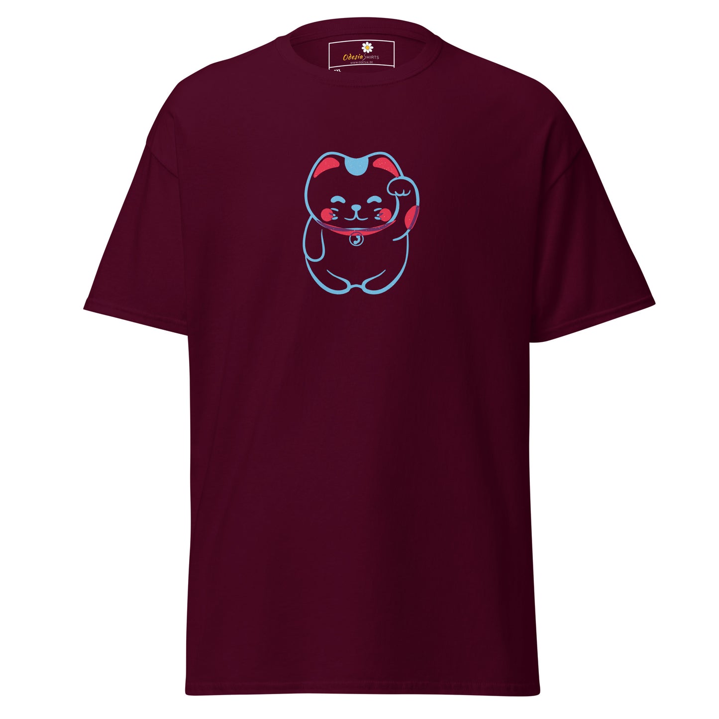 Unisex classic t-shirt - ANIMALS SPIRITUAL LUCKY CAT 1 - BIG
