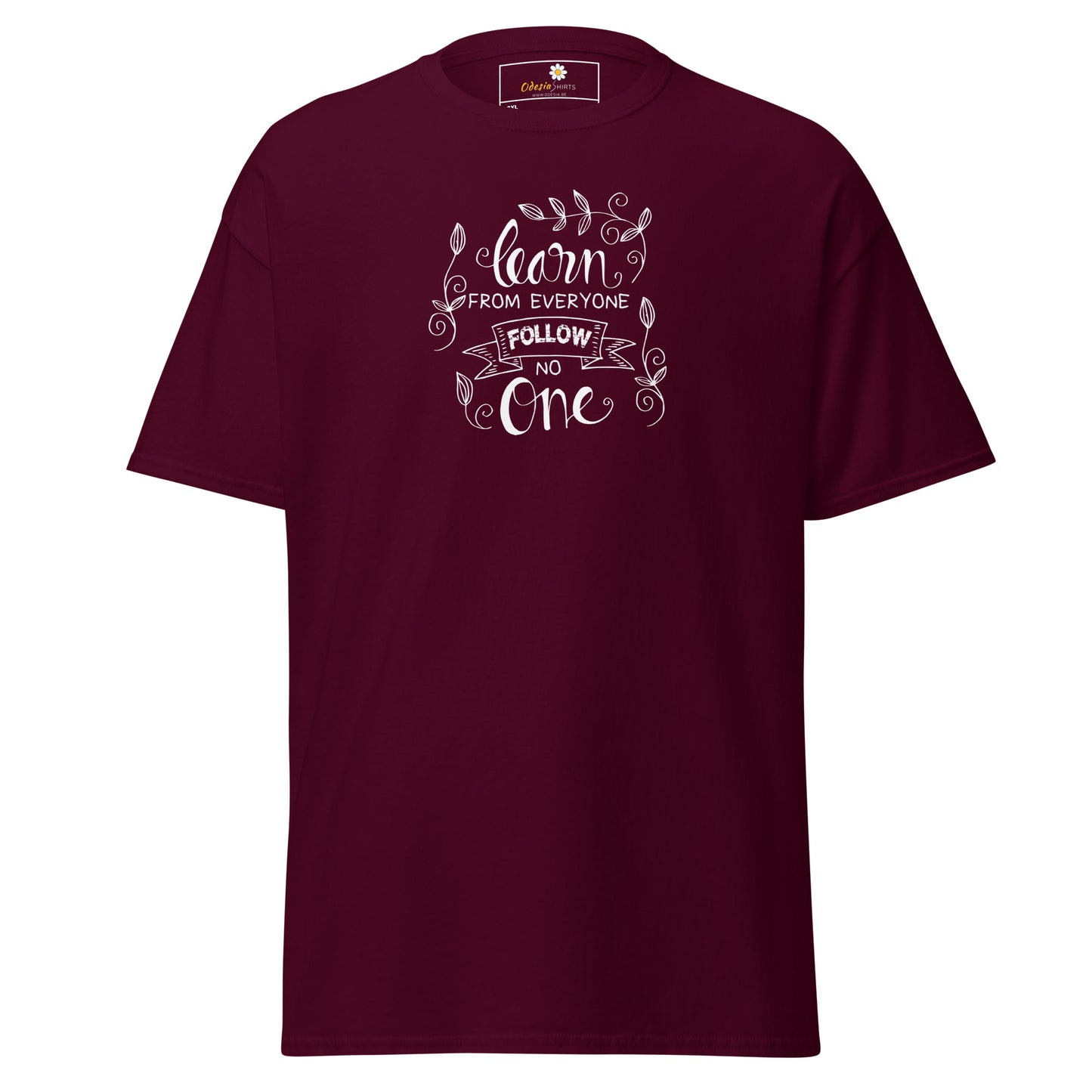 T-shirt classique pour homme - TEXTE APPRENEZ DE TOUS - GRAND