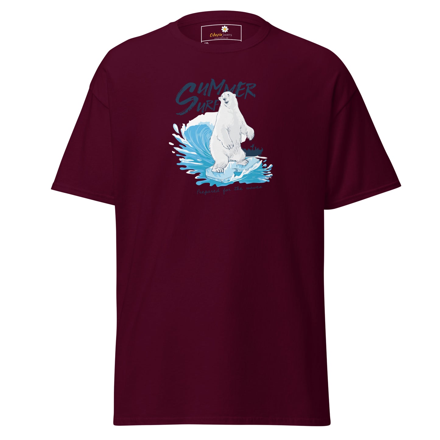 T-shirt classique homme - SUMMER SURFING BEAR - GRAND
