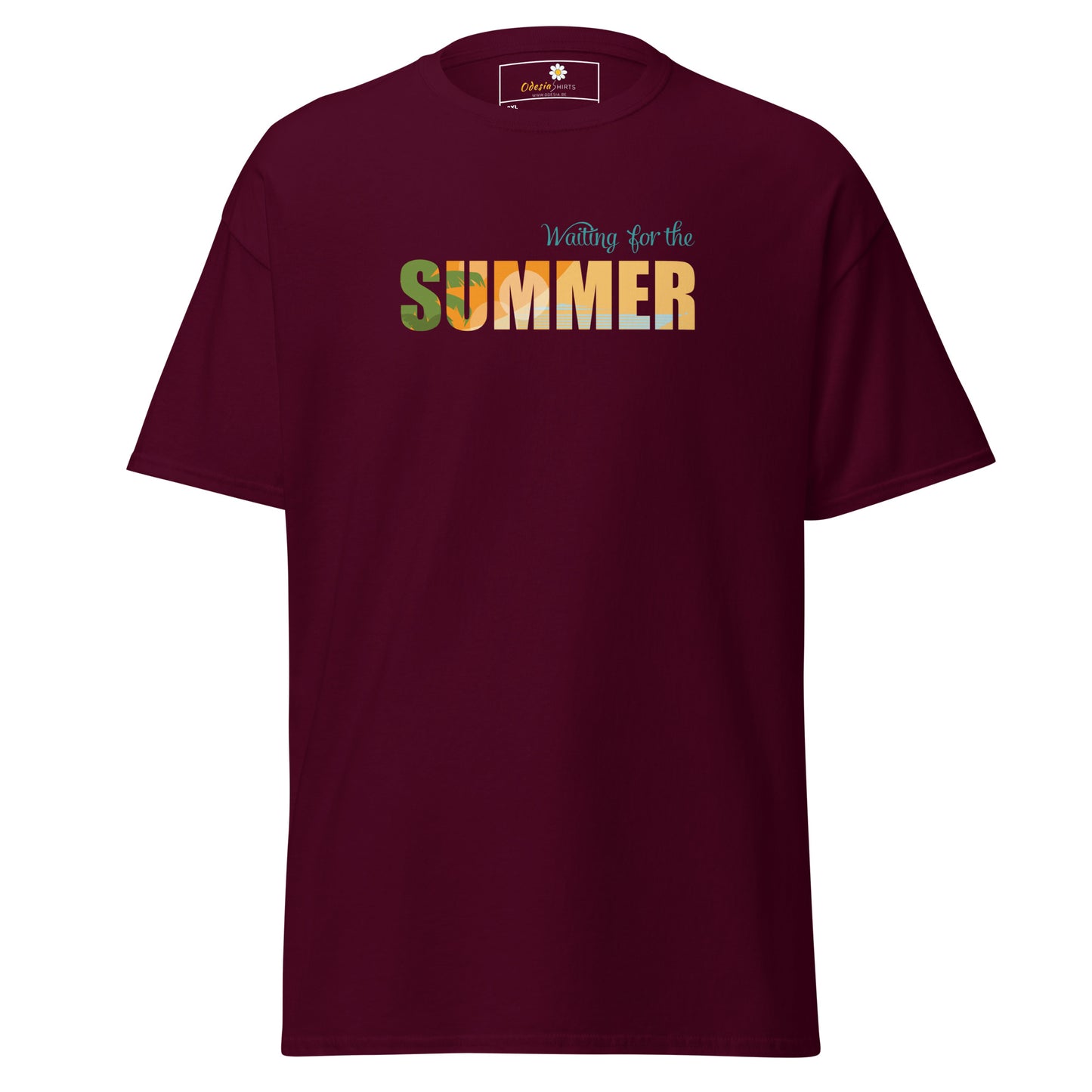 T-shirt classique pour homme - L'ÉTÉ ATTEND - GRAND