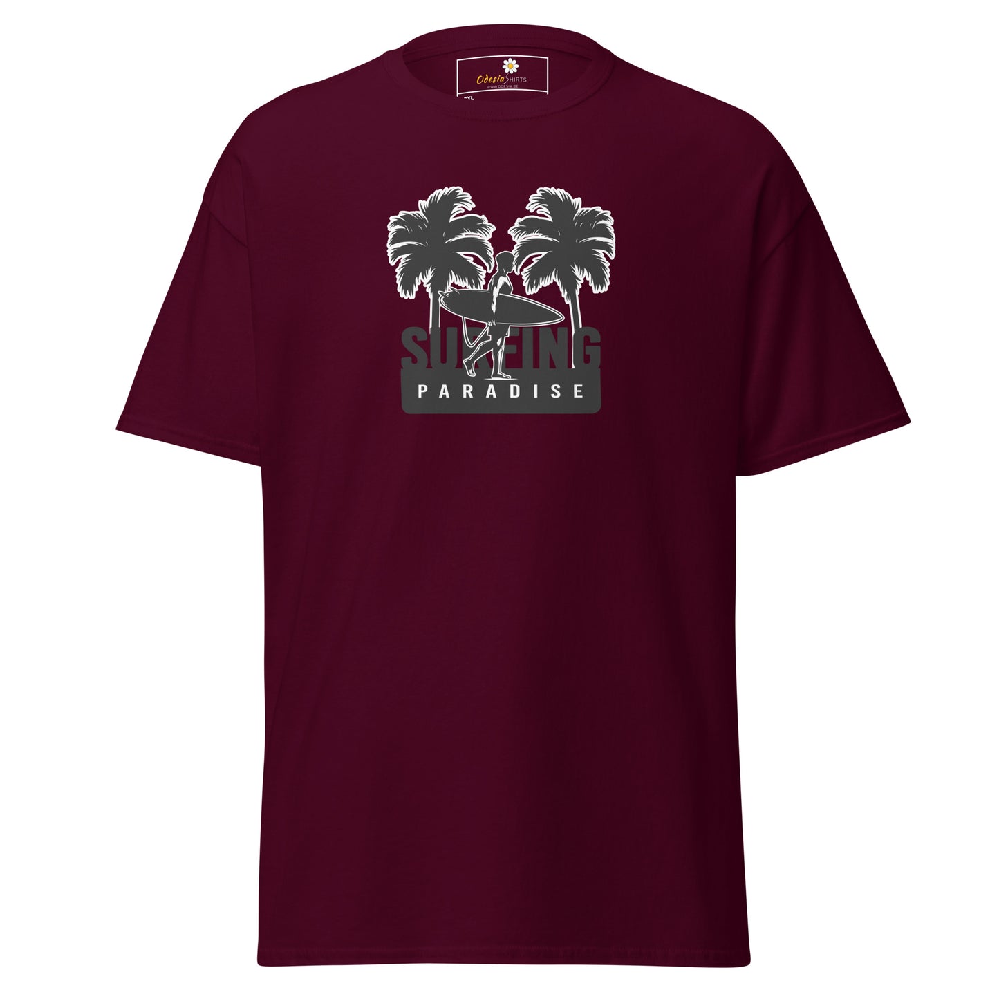 T-shirt classique pour homme - SUMMER SURFING TREES - BIG