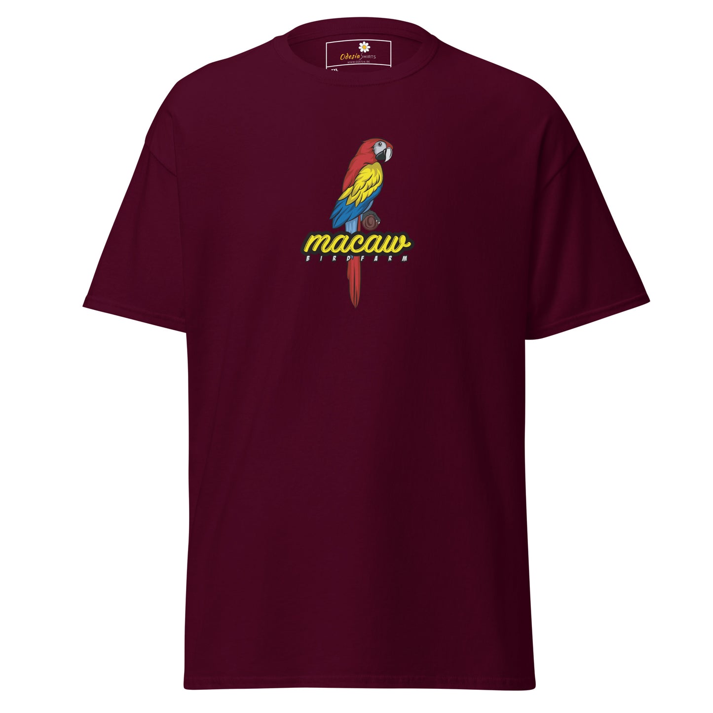 Heren klassiek t-shirt - WILDLIFE MACAW - GROOT