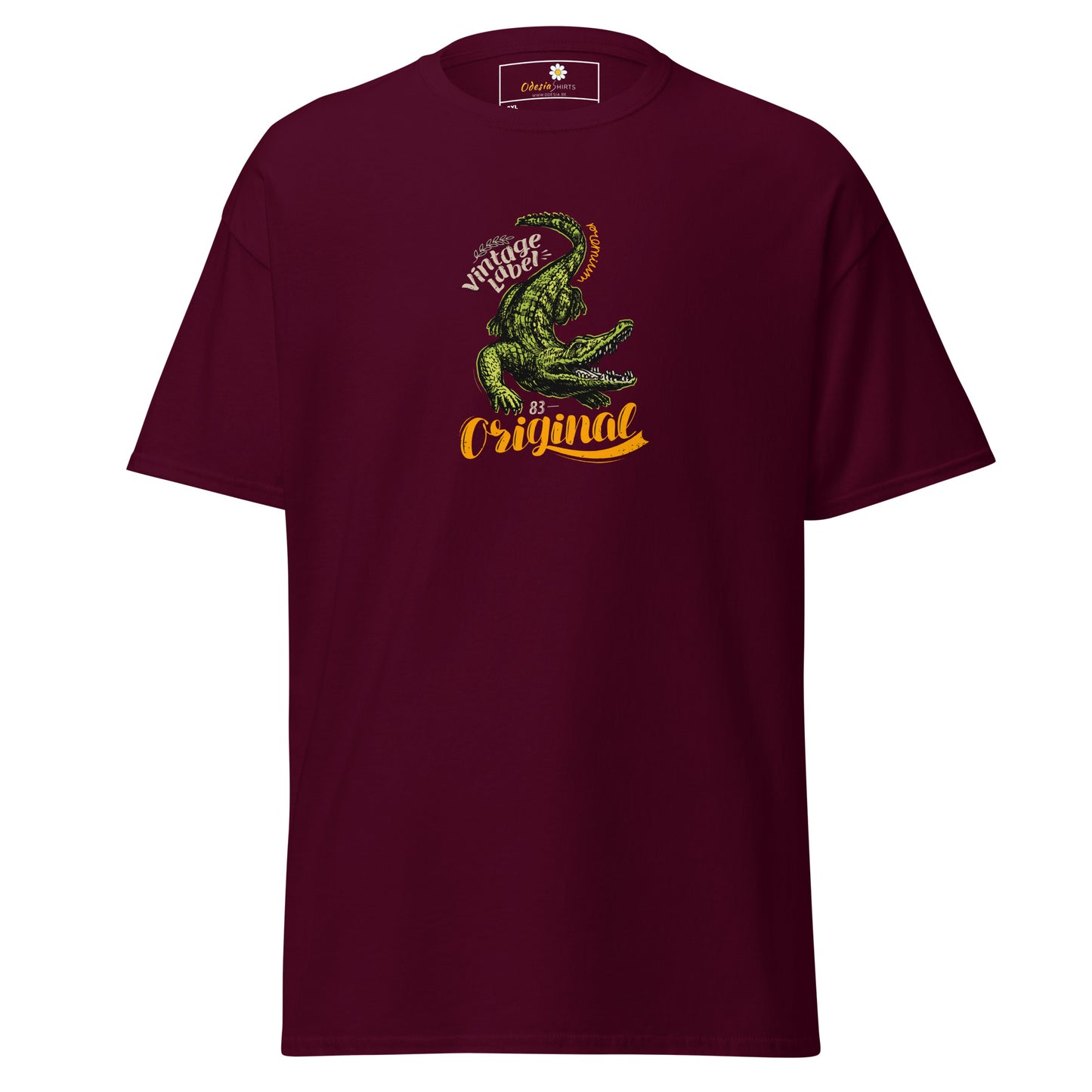 Heren klassiek t-shirt - WILDLIFE CROCODILE - GROOT