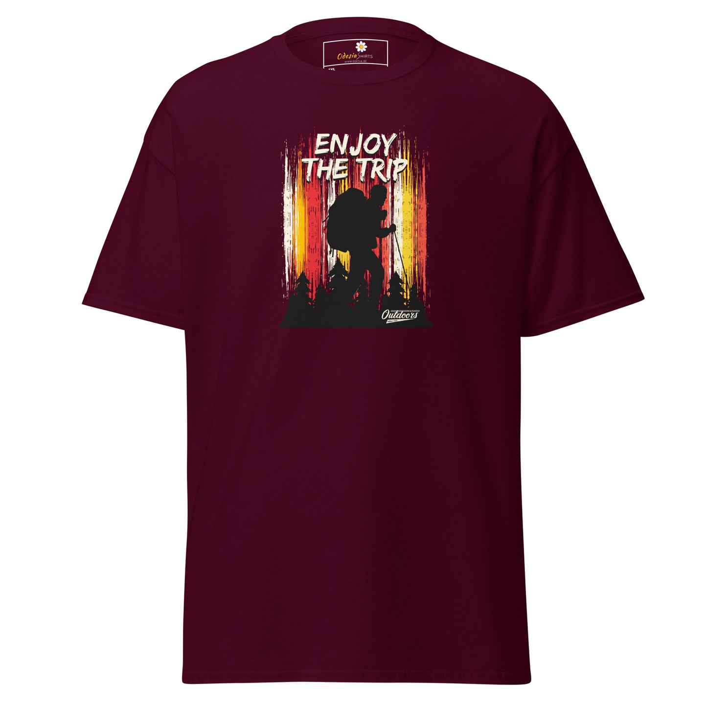 Unisex classic t-shirt - ADVENTURE ENJOY THE TRIP - BIG