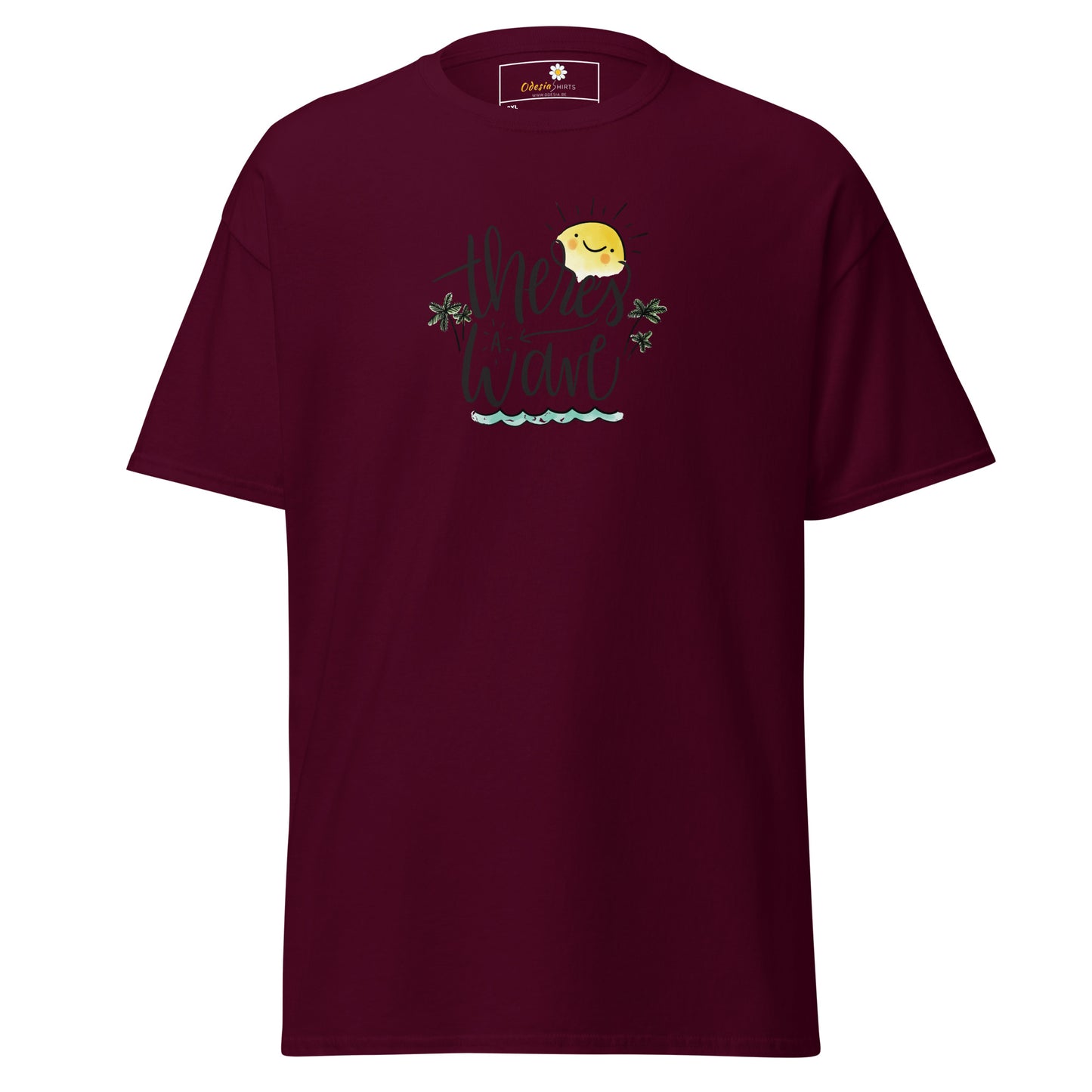 T-shirt classique pour homme - SUMMER THERES A WAVE - BIG