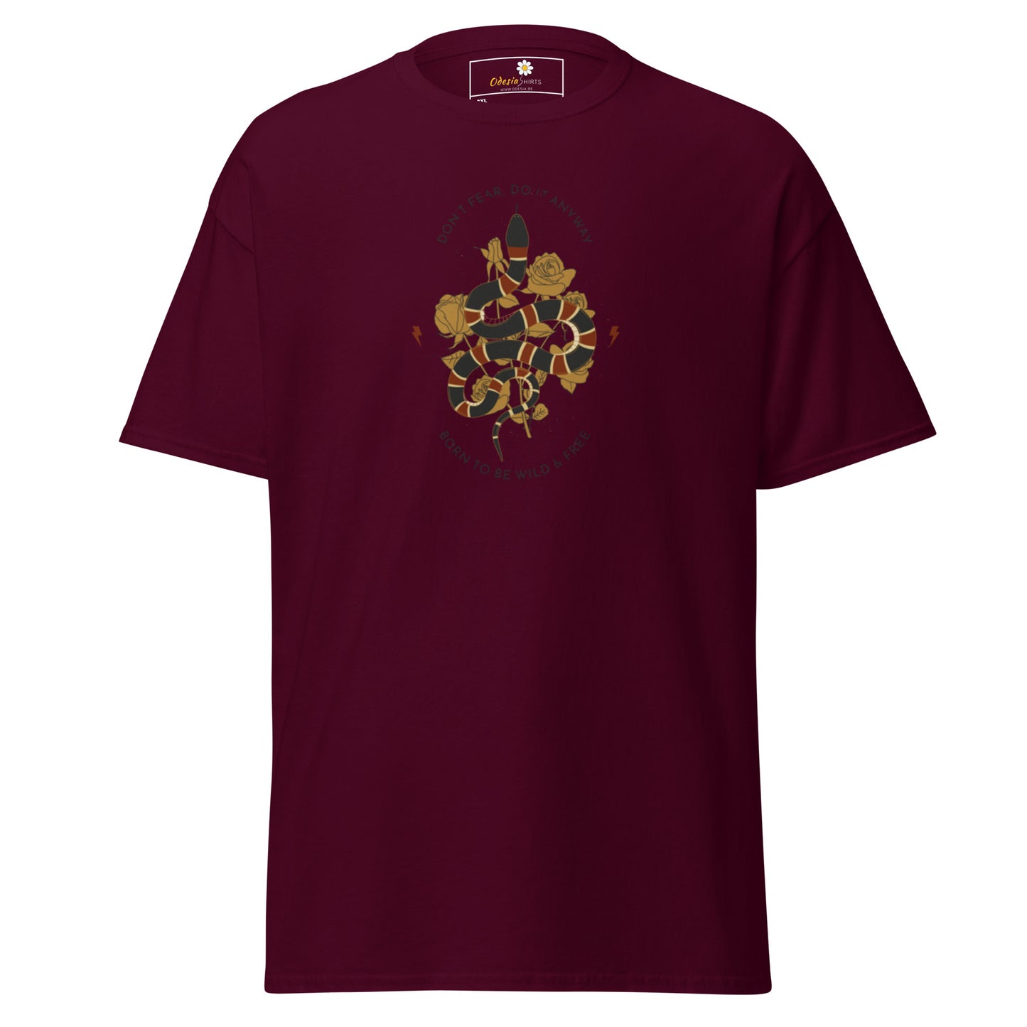 Klassiek heren t-shirt - WILDLIFE SNAKE TO BE WILD - GROOT
