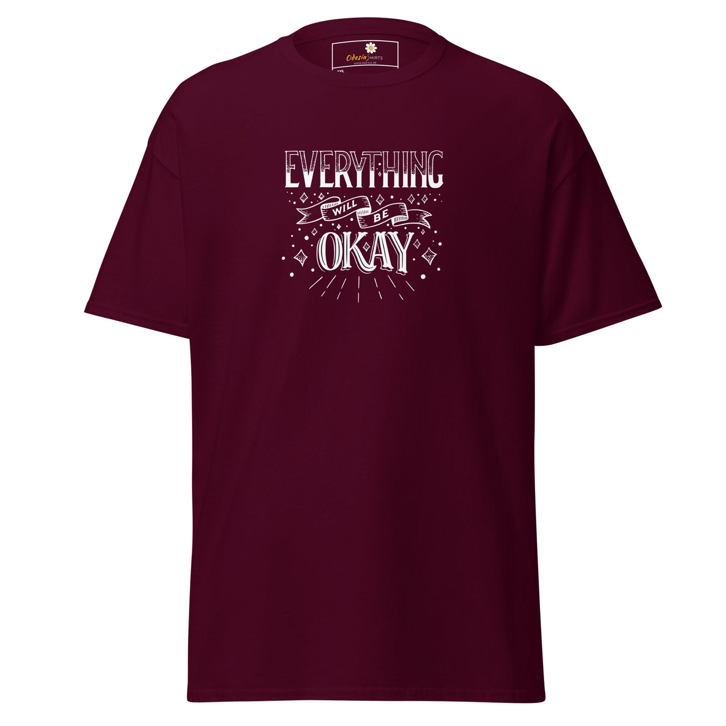 T-shirt classique pour homme - TEXT TOUT VA BIEN ÊTRE - GRAND