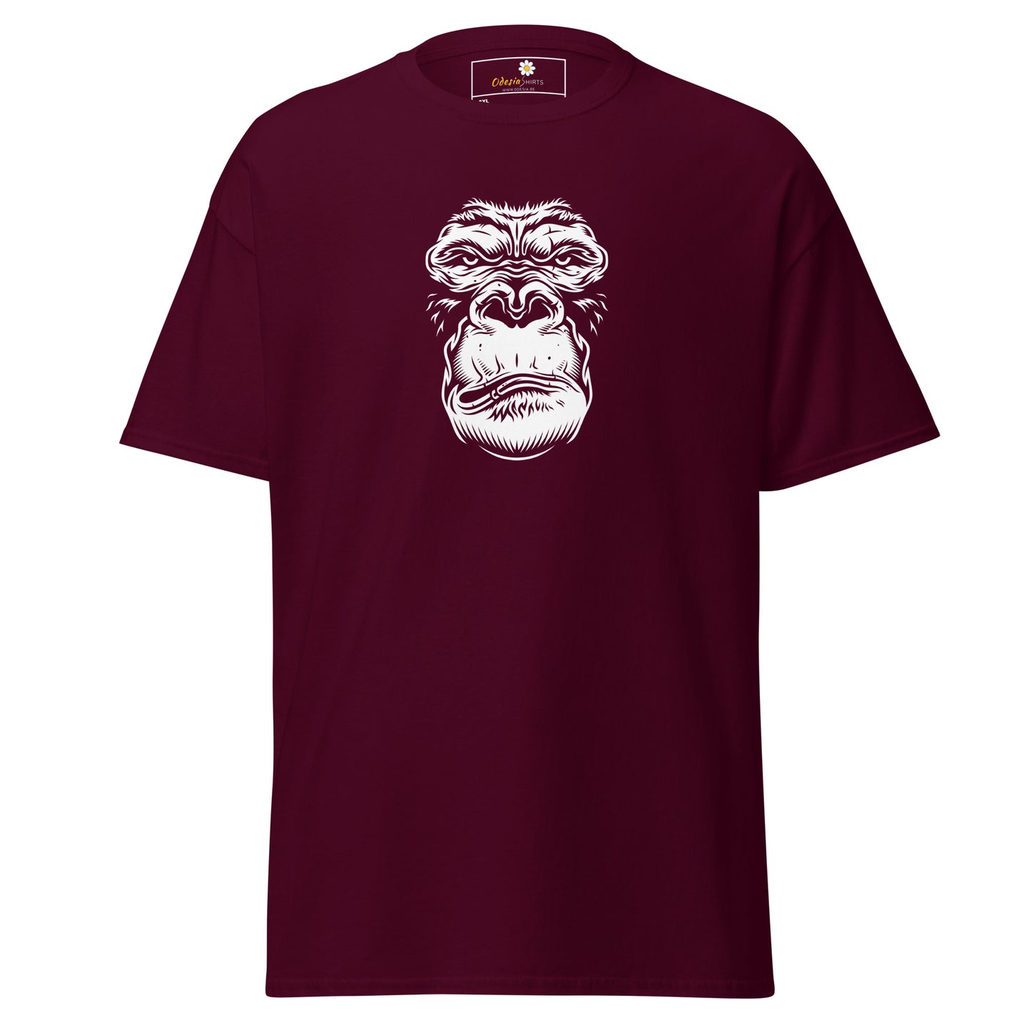 T-shirt classique pour homme - WILDLIFE GORILLA FACE - GRAND