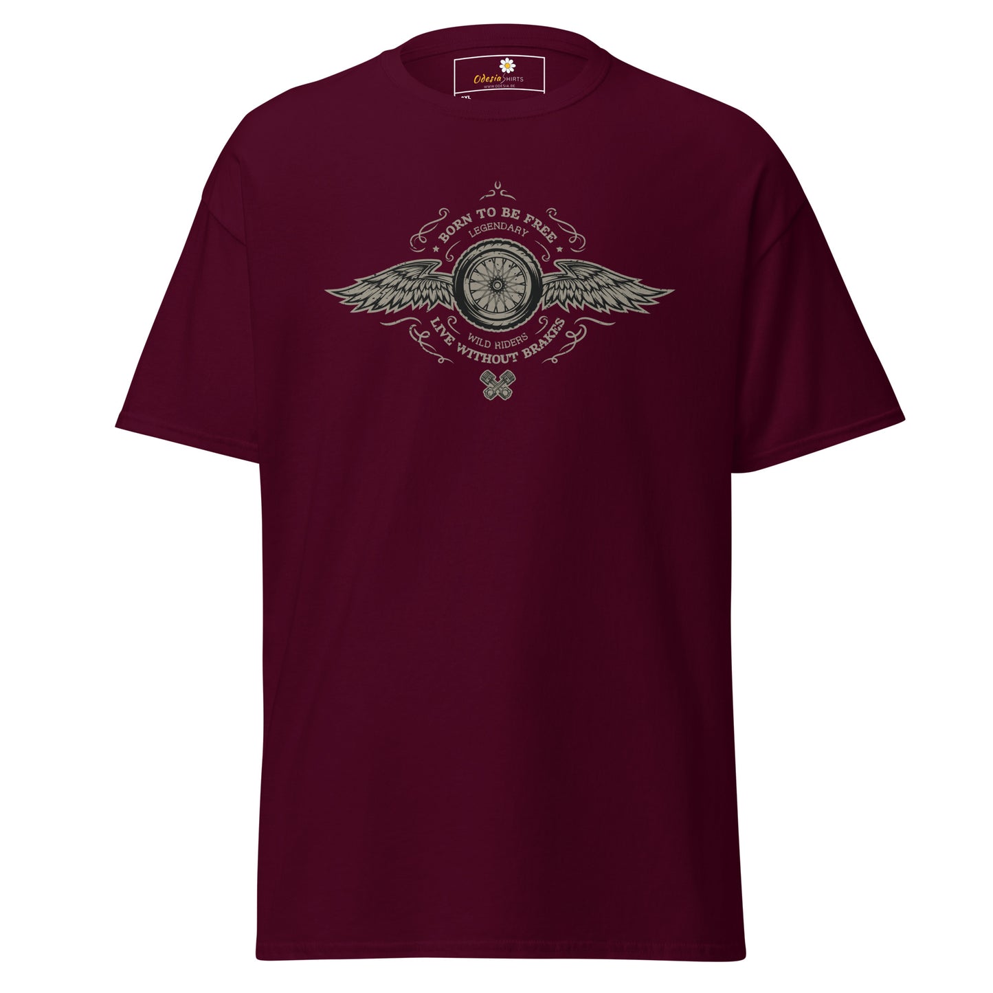 T-shirt classique homme - VINTAGE BORN TO BE FREE - GRAND