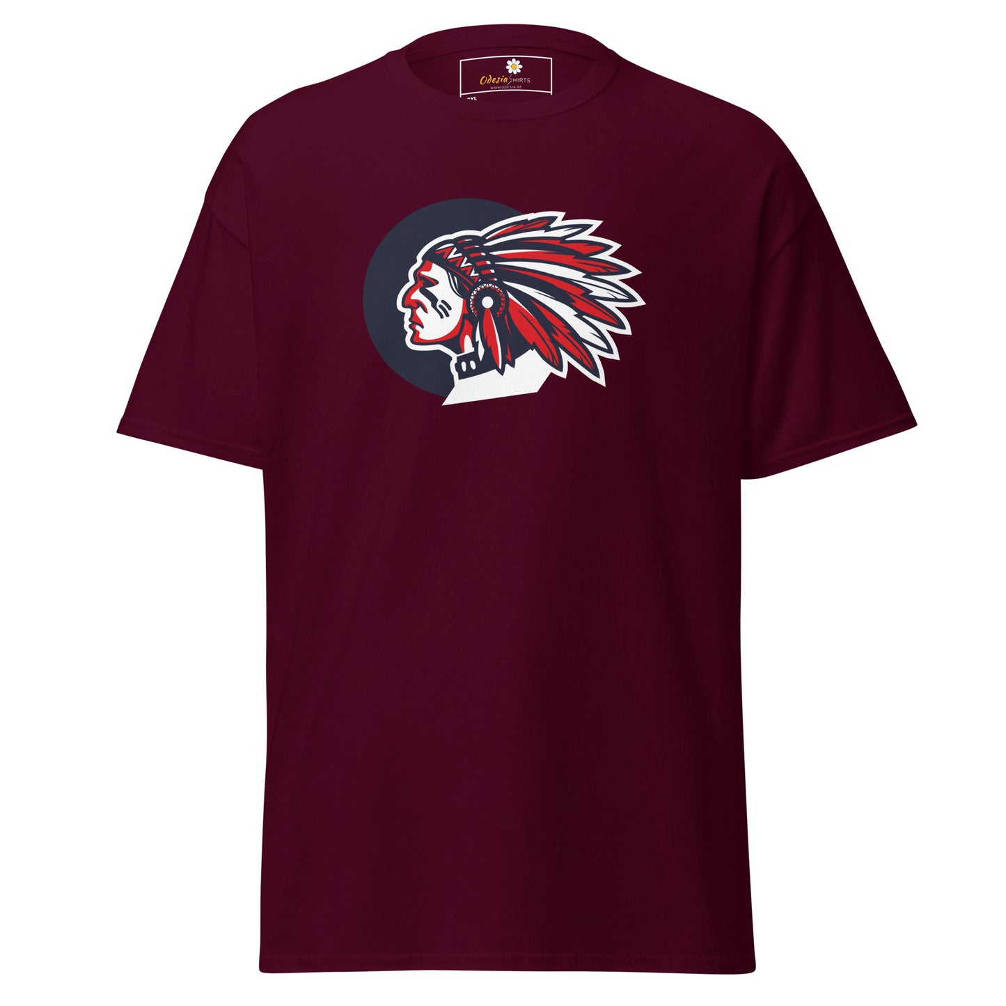 T-shirt classique homme - VINTAGE INDIAN HEAD - GRAND