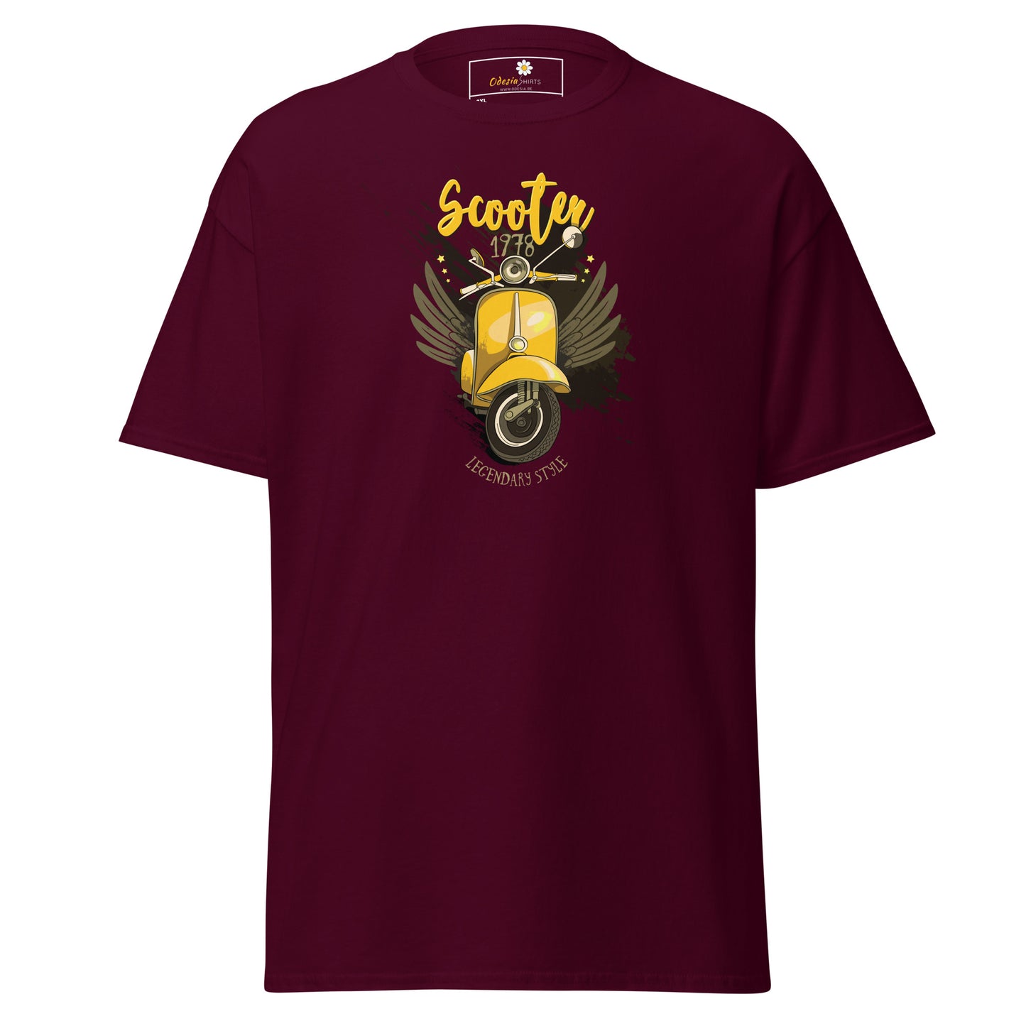 T-shirt classique homme - VINTAGE SCOOTER 1978 - GRAND