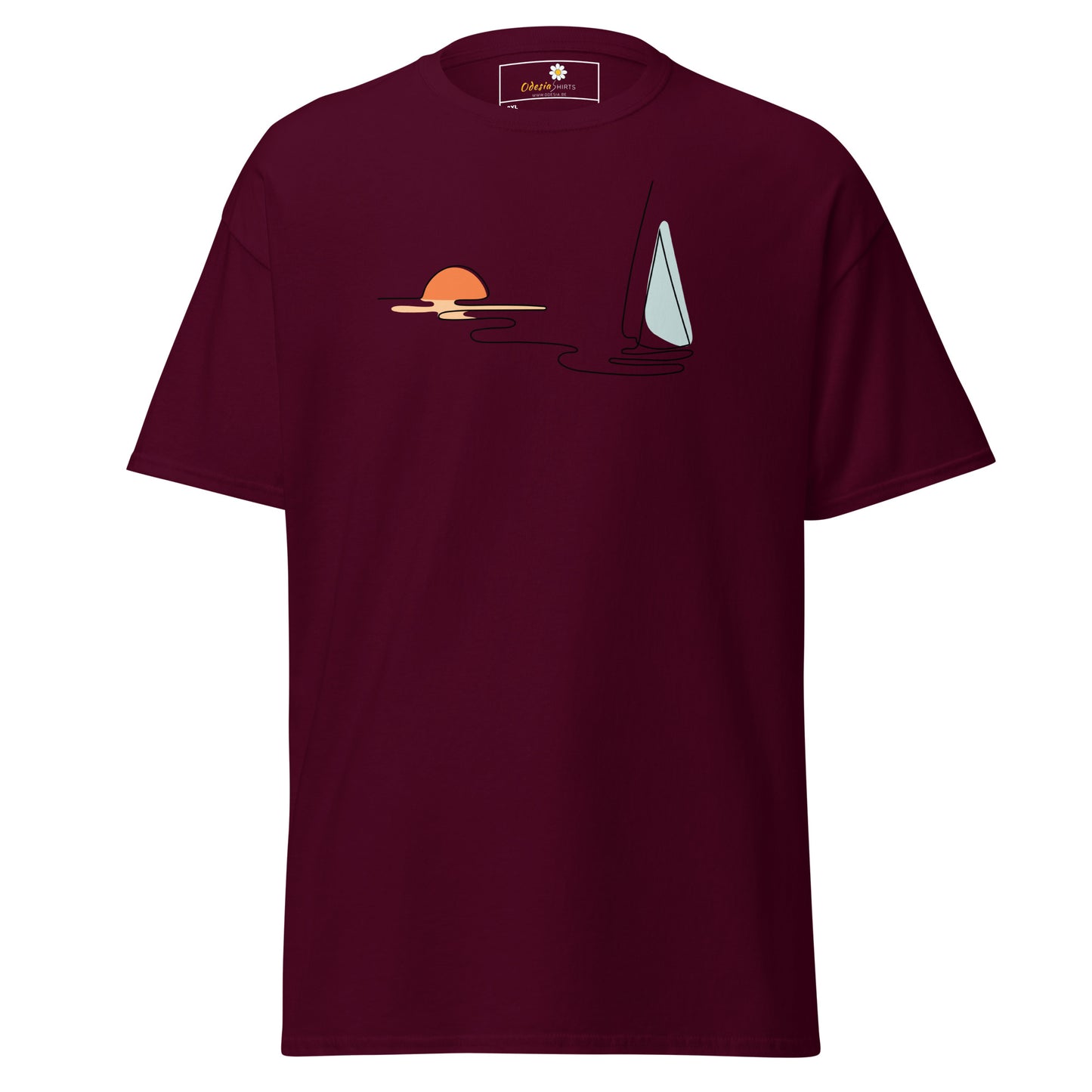 T-shirts classiques pour hommes - NATURE LINE SUNSE5T BOAT - BIG