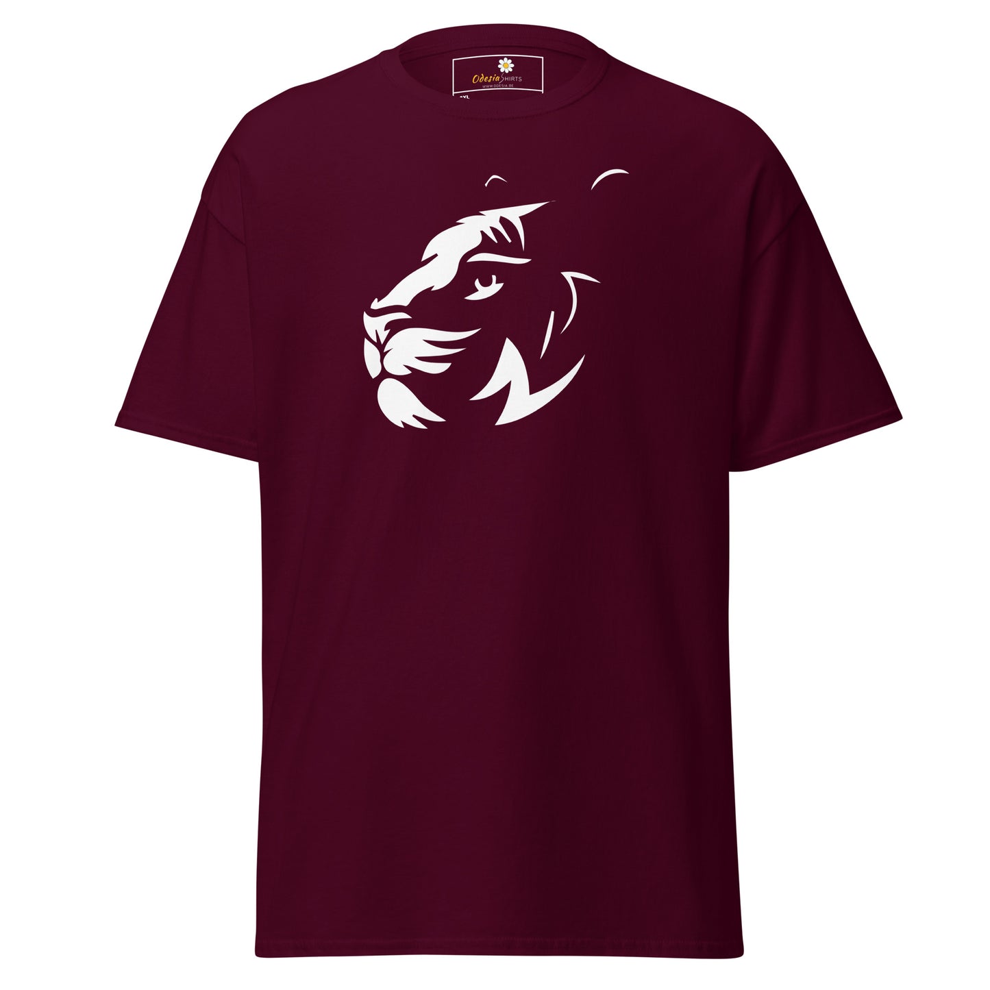 Klassiek T-shirt voor heren - WILDLIFE BIG CAT HEAD - GROOT