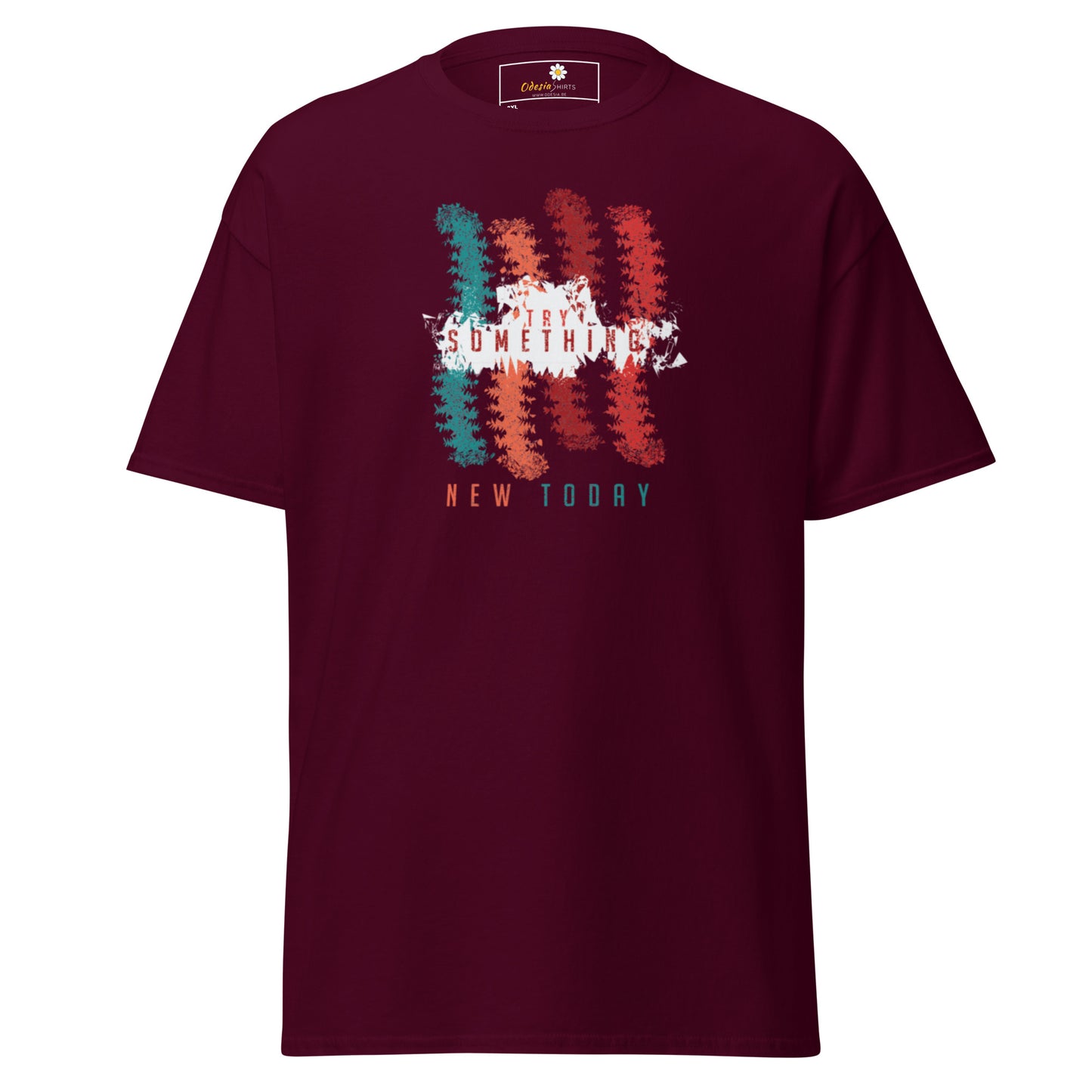T-shirt classique unisexe - Lignes de couleurs abstraites - Grand