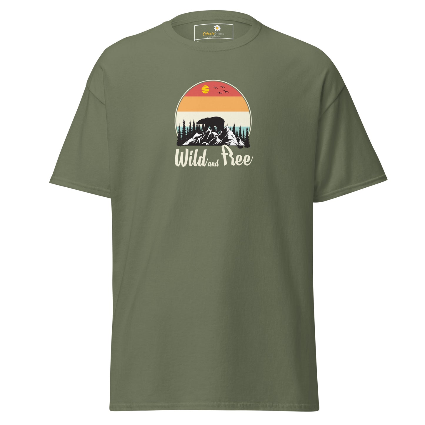 Unisex classic t-shirt - ADVENTURE WILD AND FREE - REGULAR