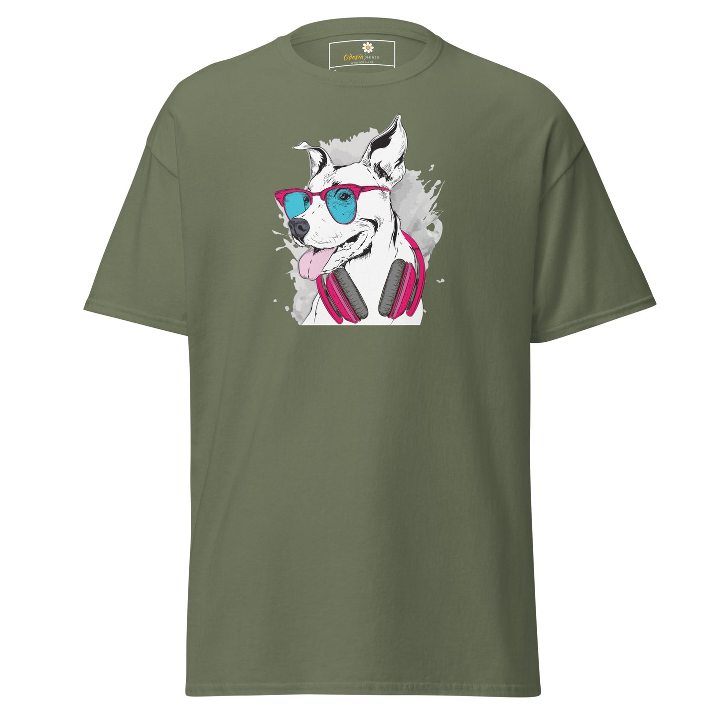 T-shirt classique unisexe - ANIMAUX MUSIQUE CHIEN - RÉGULIER
