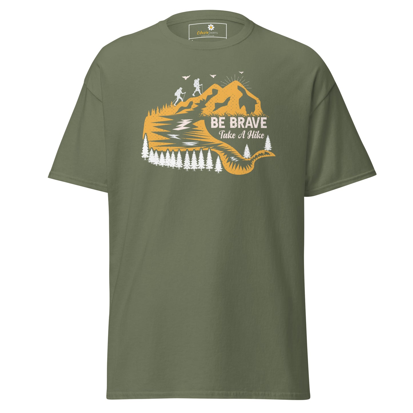 Unisex classic t-shirt - ADVENTURE BE BRAVE WANDER - REGULAR