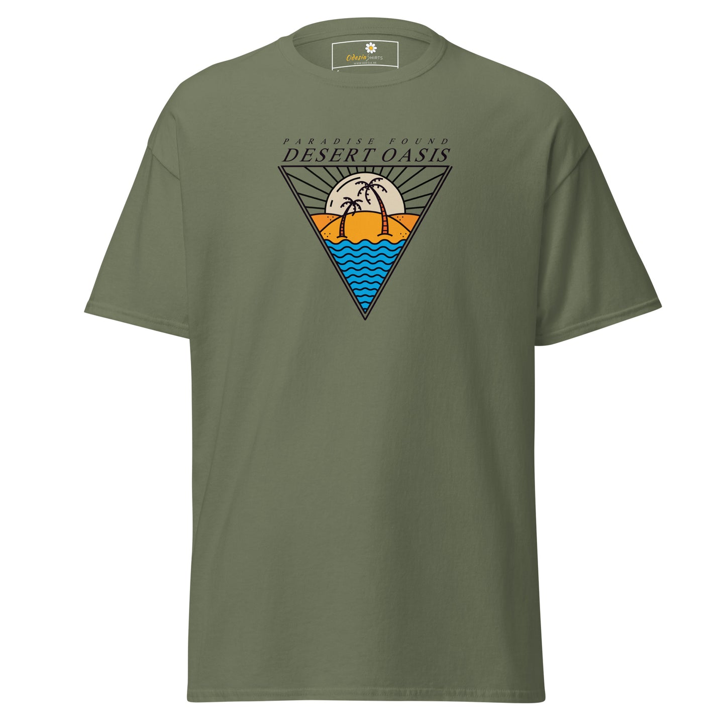 Heren klassiek t-shirt - SUMMER DESERT OASIS - REGULAR
