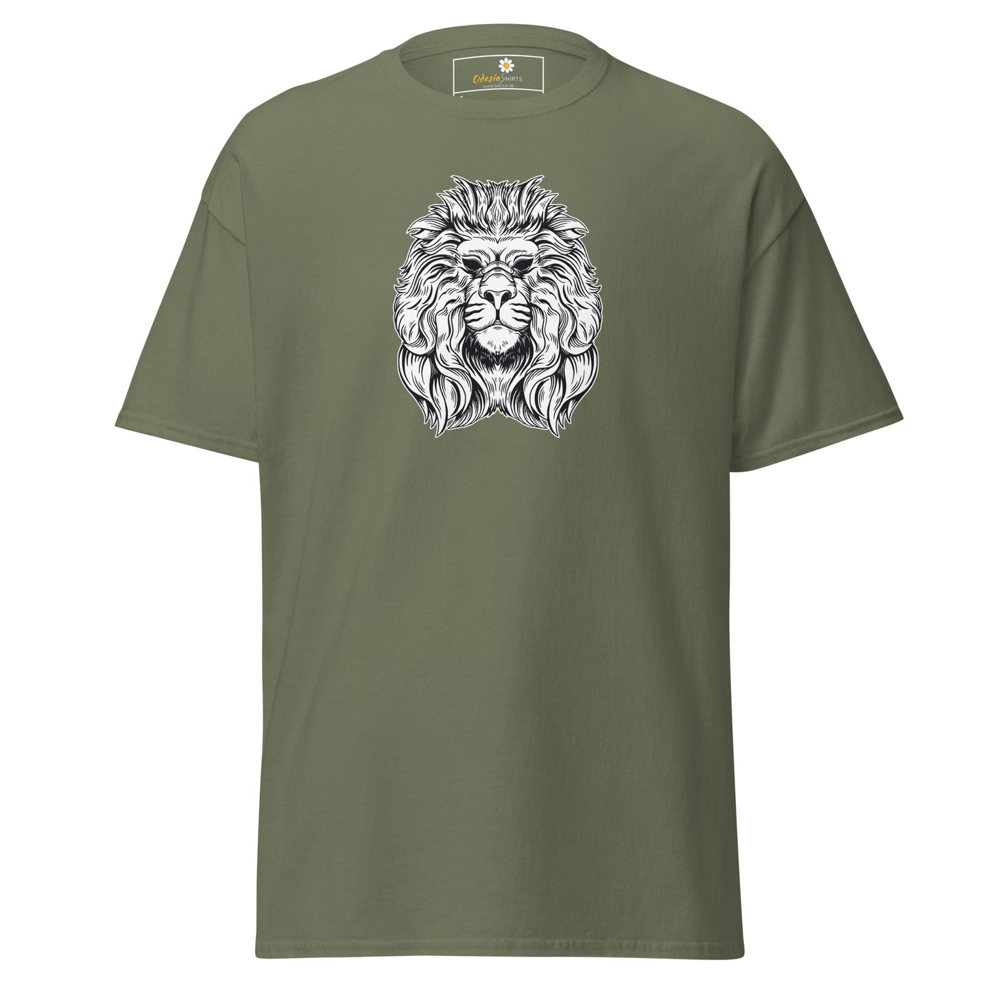 Unisex classic t-shirt - WILD LIFE LION HEAD - REGULAR
