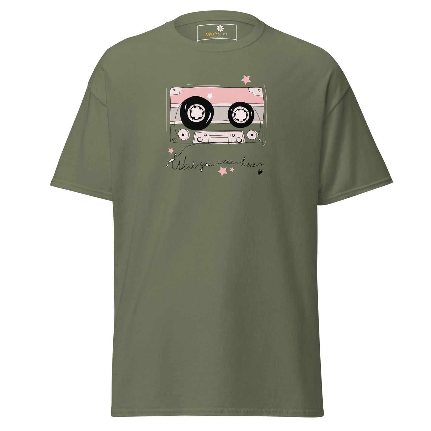 Unisex classic t-shirt - MUSIC WISH YOU WERE HERE - REGULAR