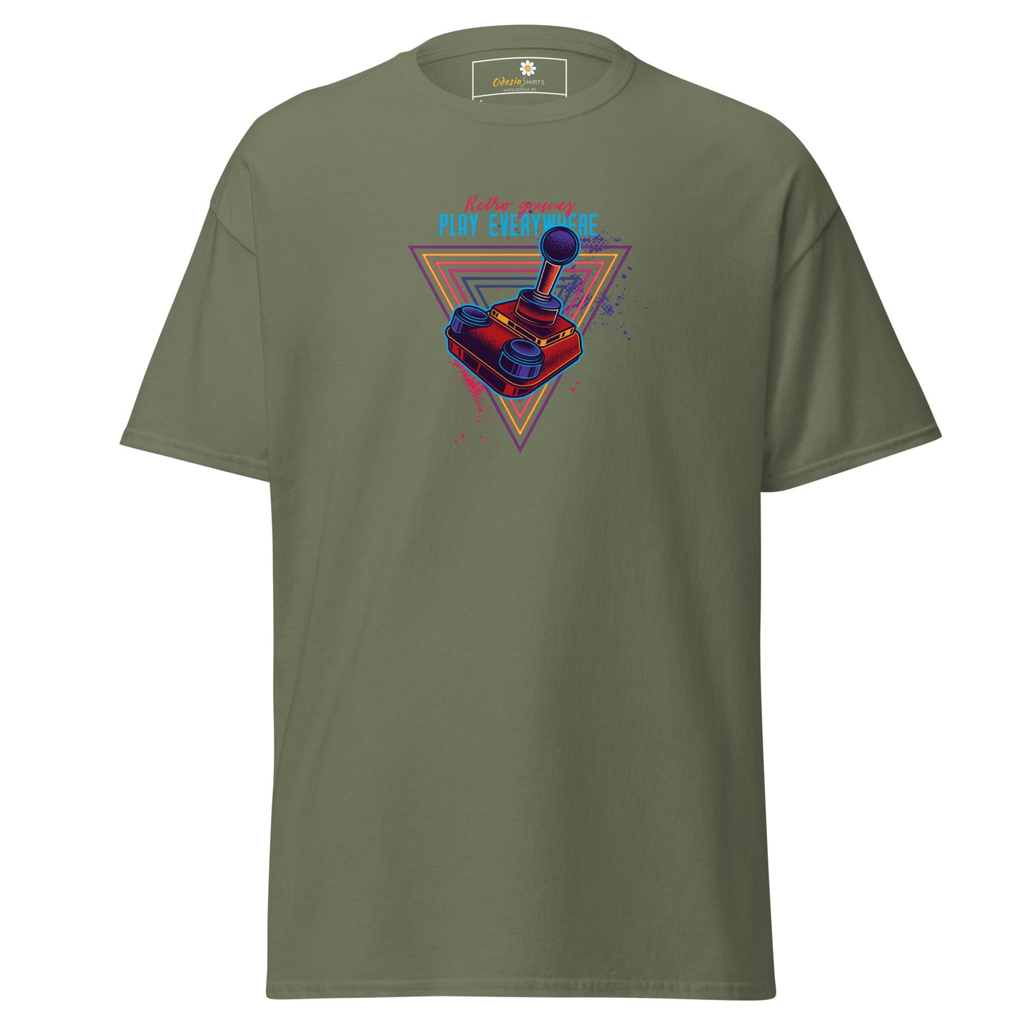 Unisex classic t-shirt - GAMERS PLAY EVERYWHERE JOYSTICK - REGULAR